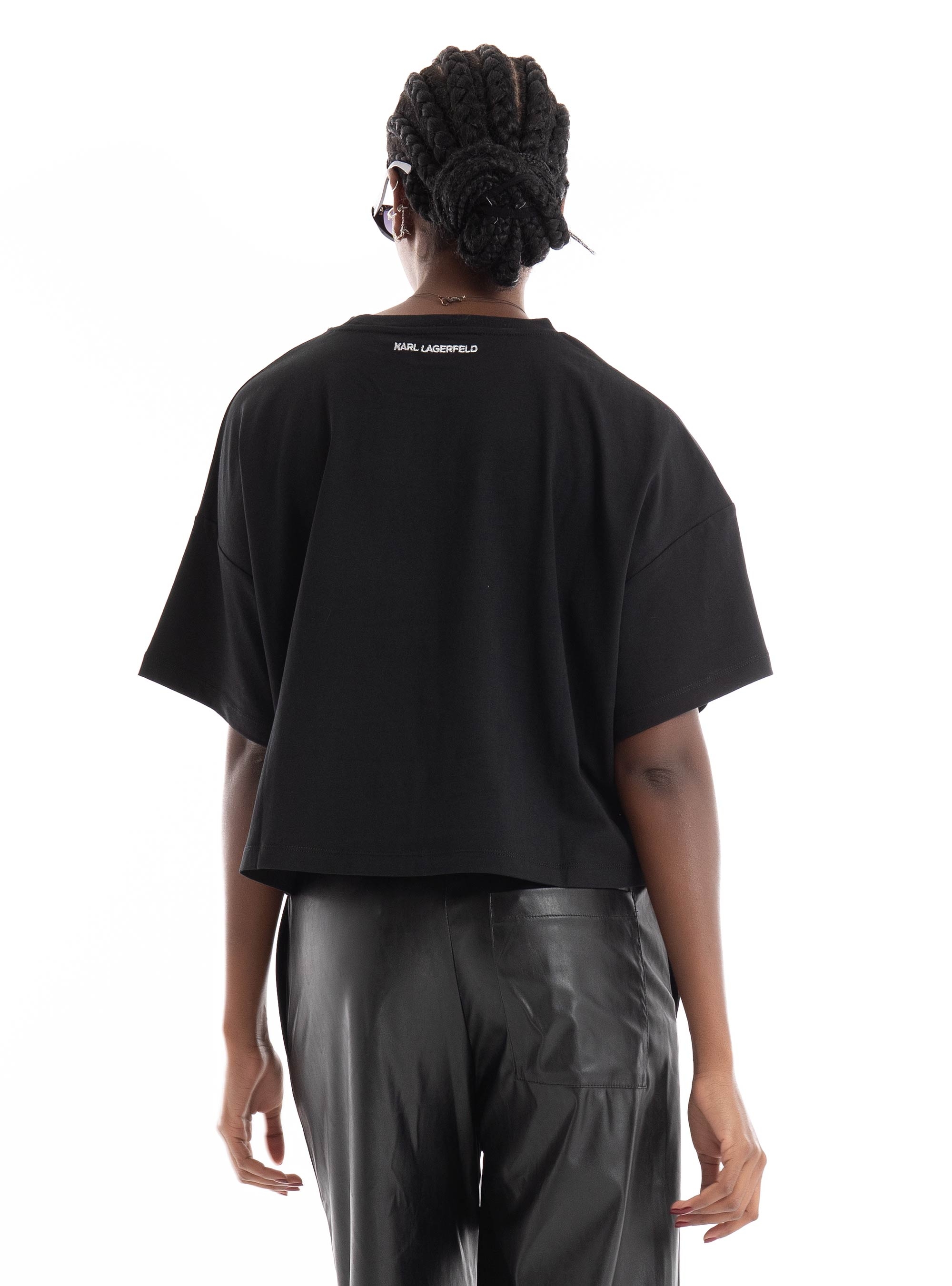 Karl Lagerfeld Reversible Sequins T-Shirt - Black