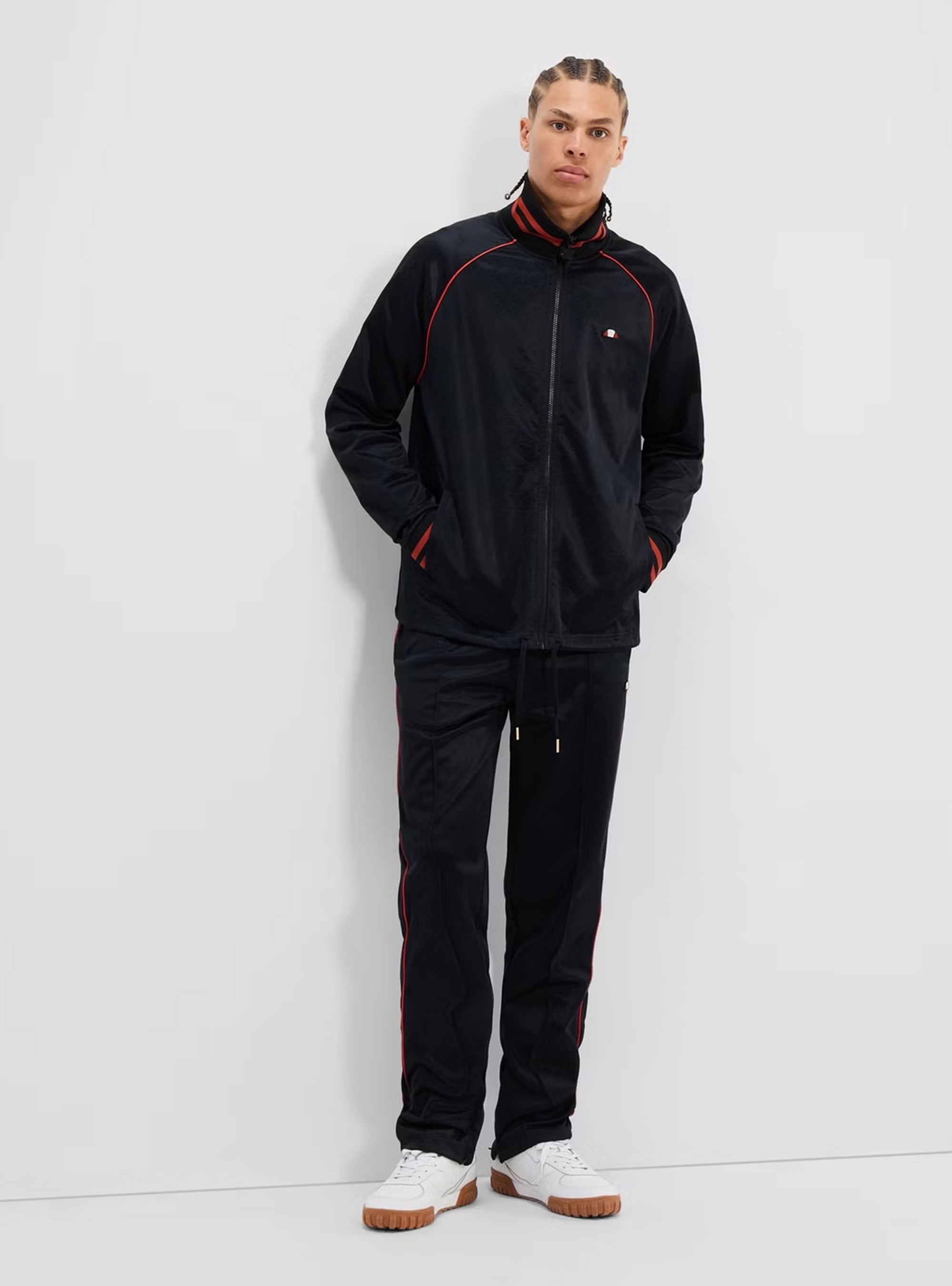 Ellesse Badge Colours Casarino Track Top - Black