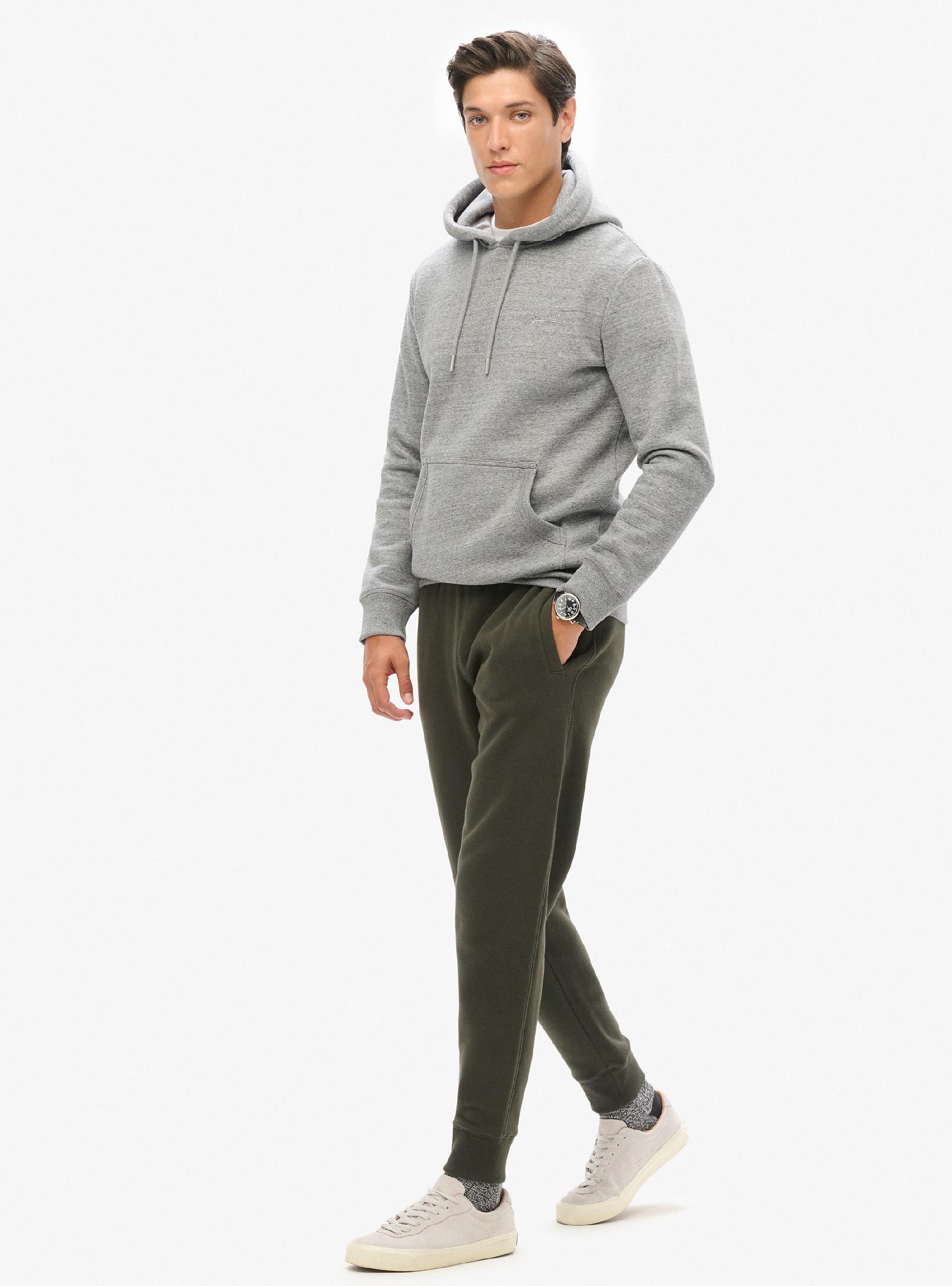 Superdry Essential Logo Joggers - Dark Olive Green