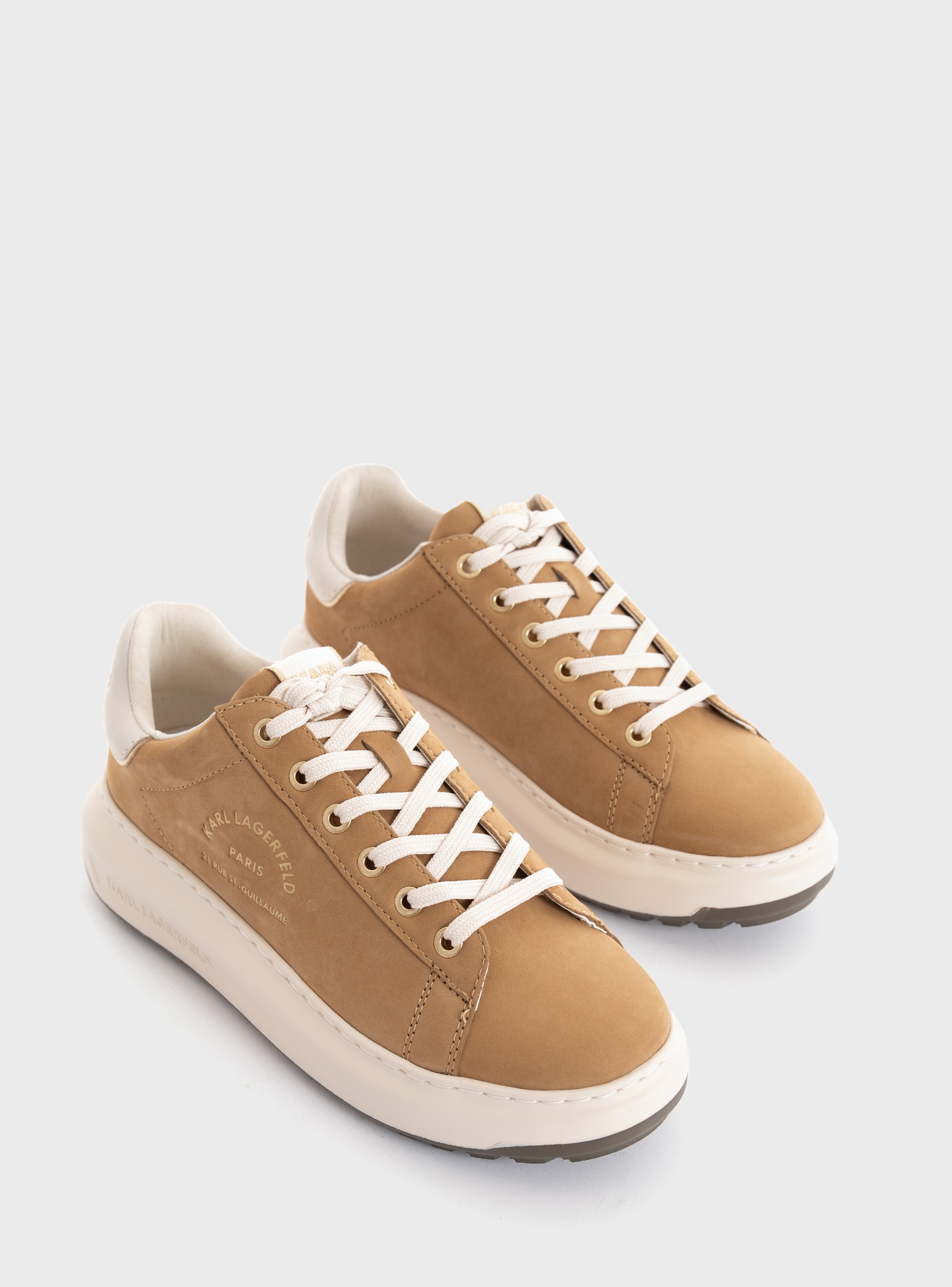 Karl Lagerfeld Kapri Lug Sneakers - Light Beige