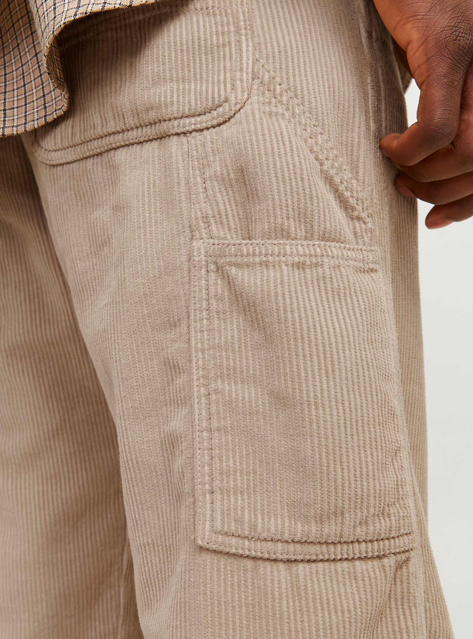 Jack & Jones Eddie Carpenter Corduroy Pants - Light Beige