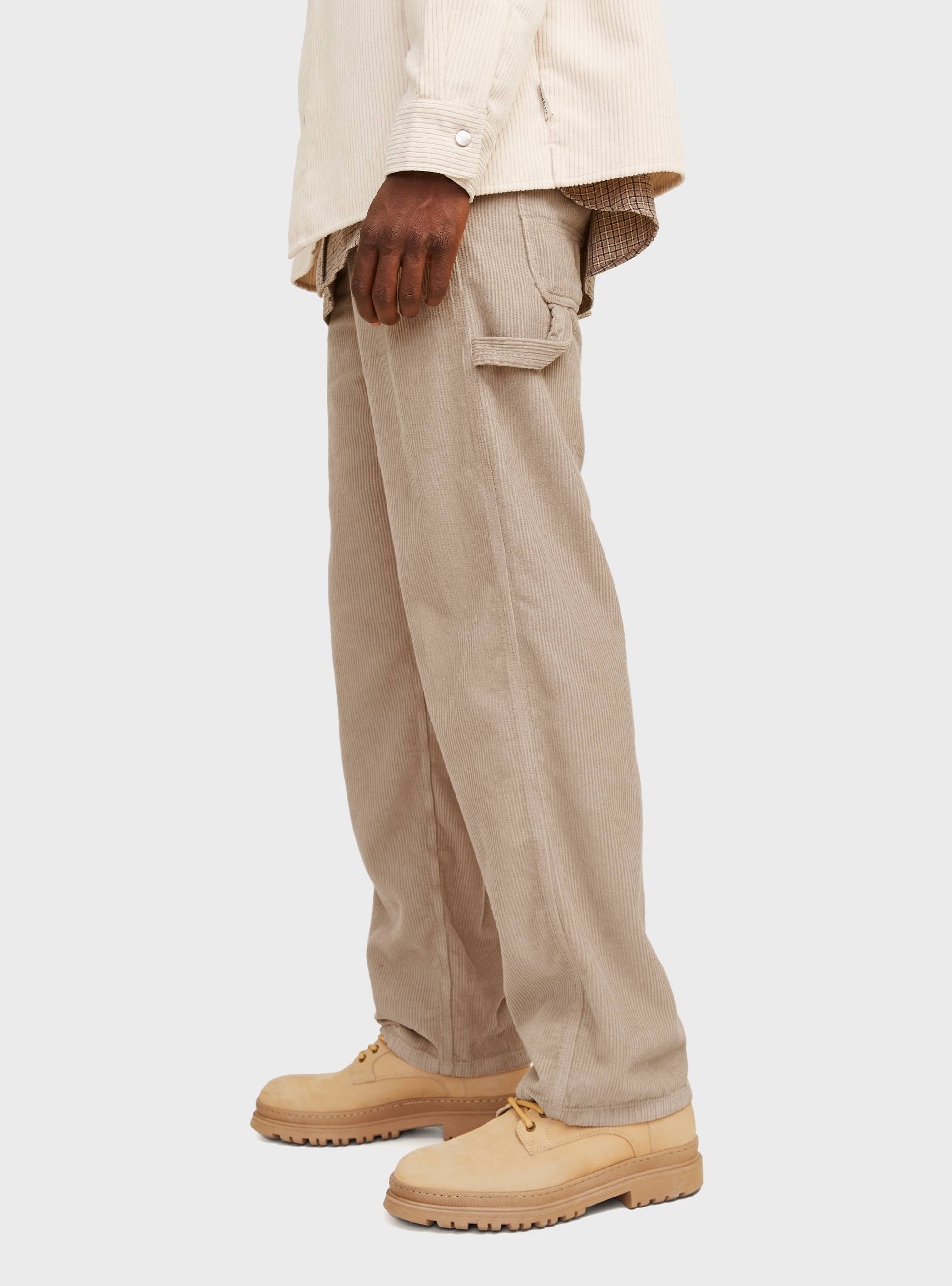 Jack & Jones Eddie Carpenter Corduroy Pants - Light Beige