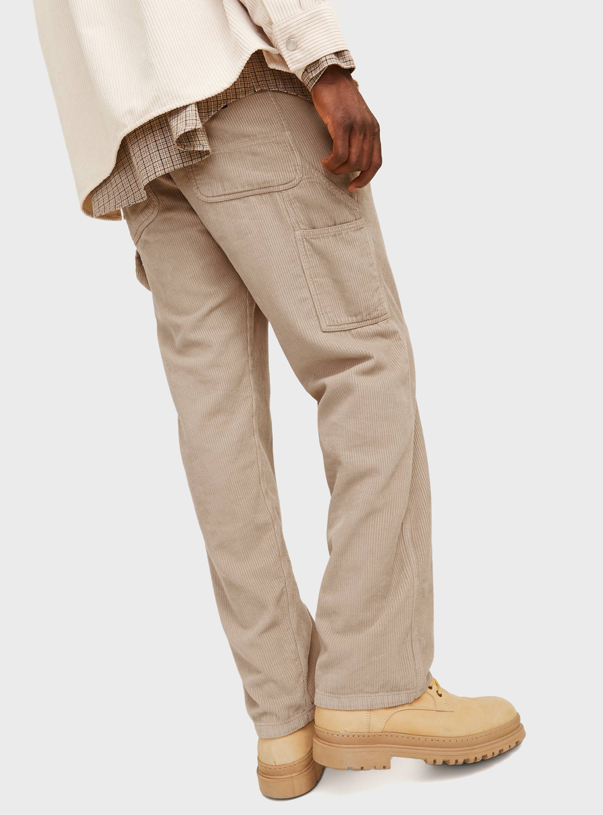 Jack & Jones Eddie Carpenter Corduroy Pants - Light Beige