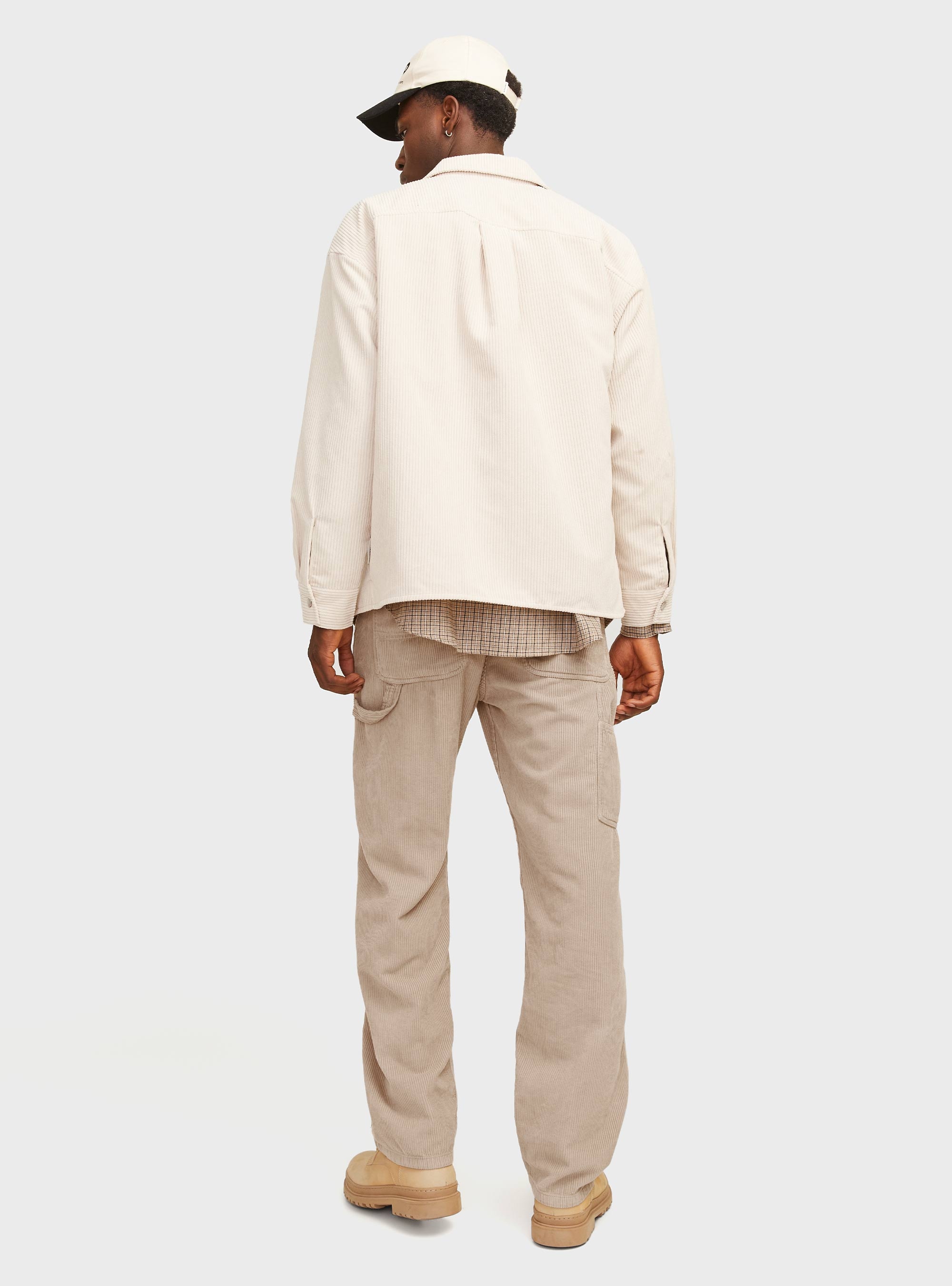 Jack & Jones Eddie Carpenter Corduroy Pants - Light Beige