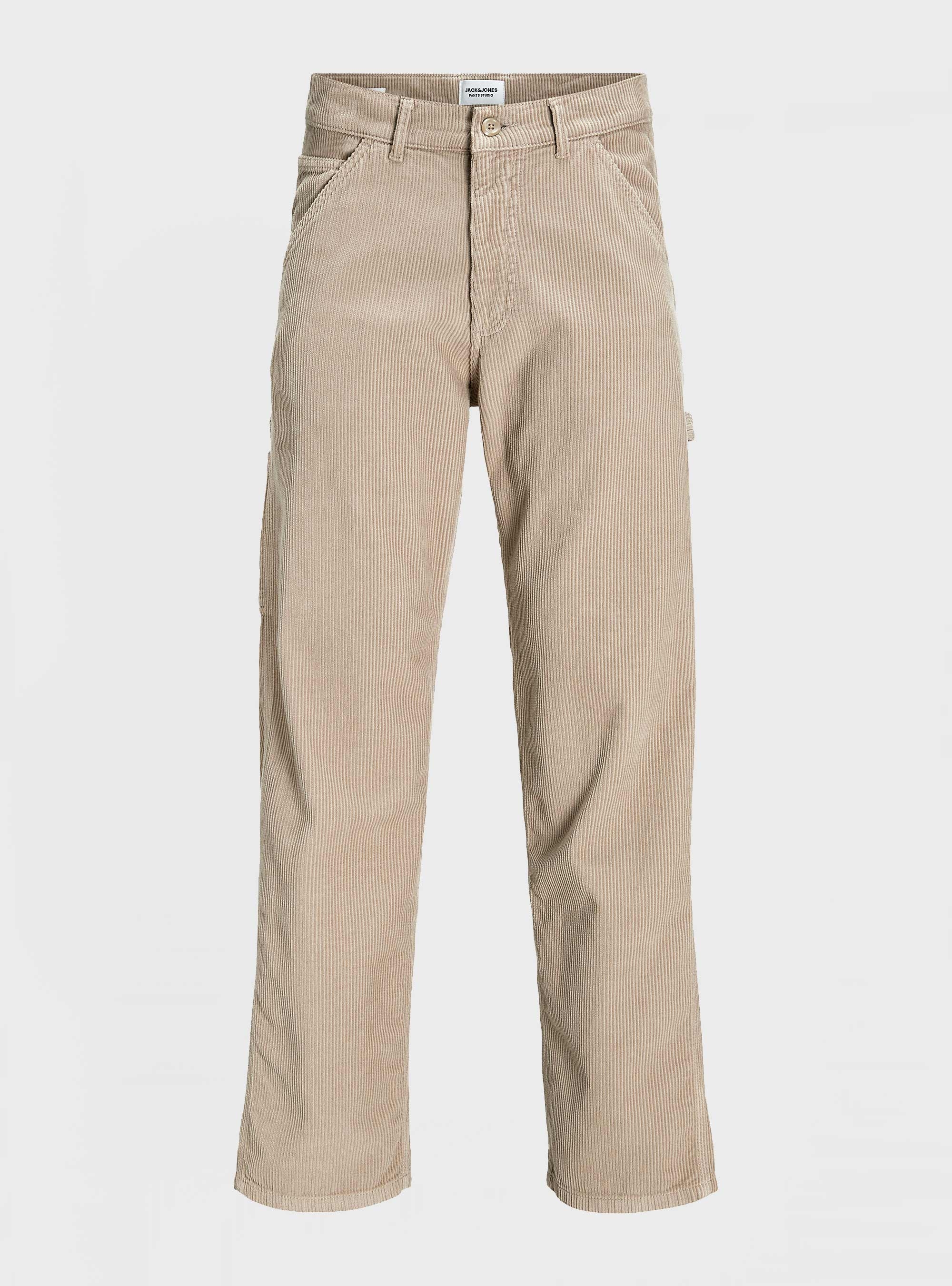 Jack & Jones Eddie Carpenter Corduroy Pants - Light Beige