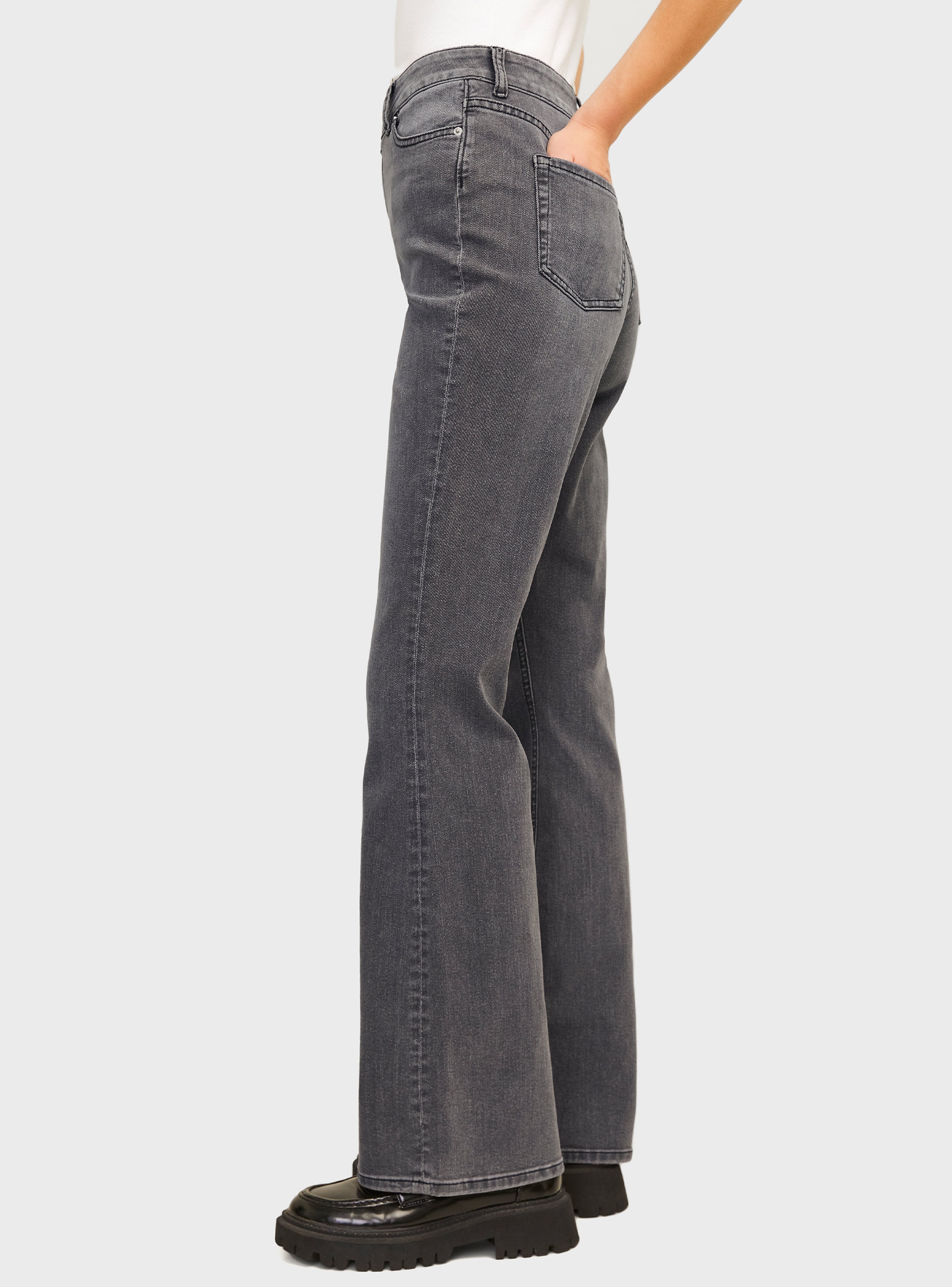 JJXX Turin Bootcut High Waist Jeans C7058 - Grey