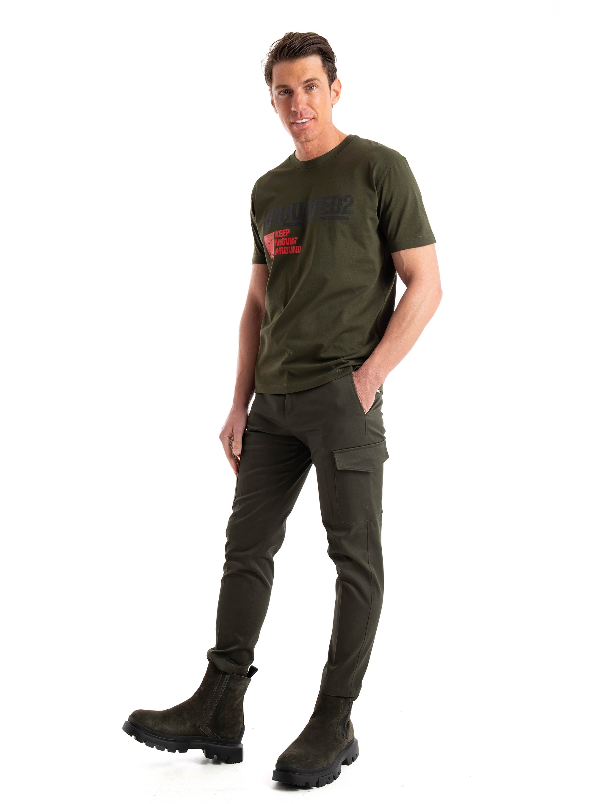 Be Able Trousers - Dark Olive Green
