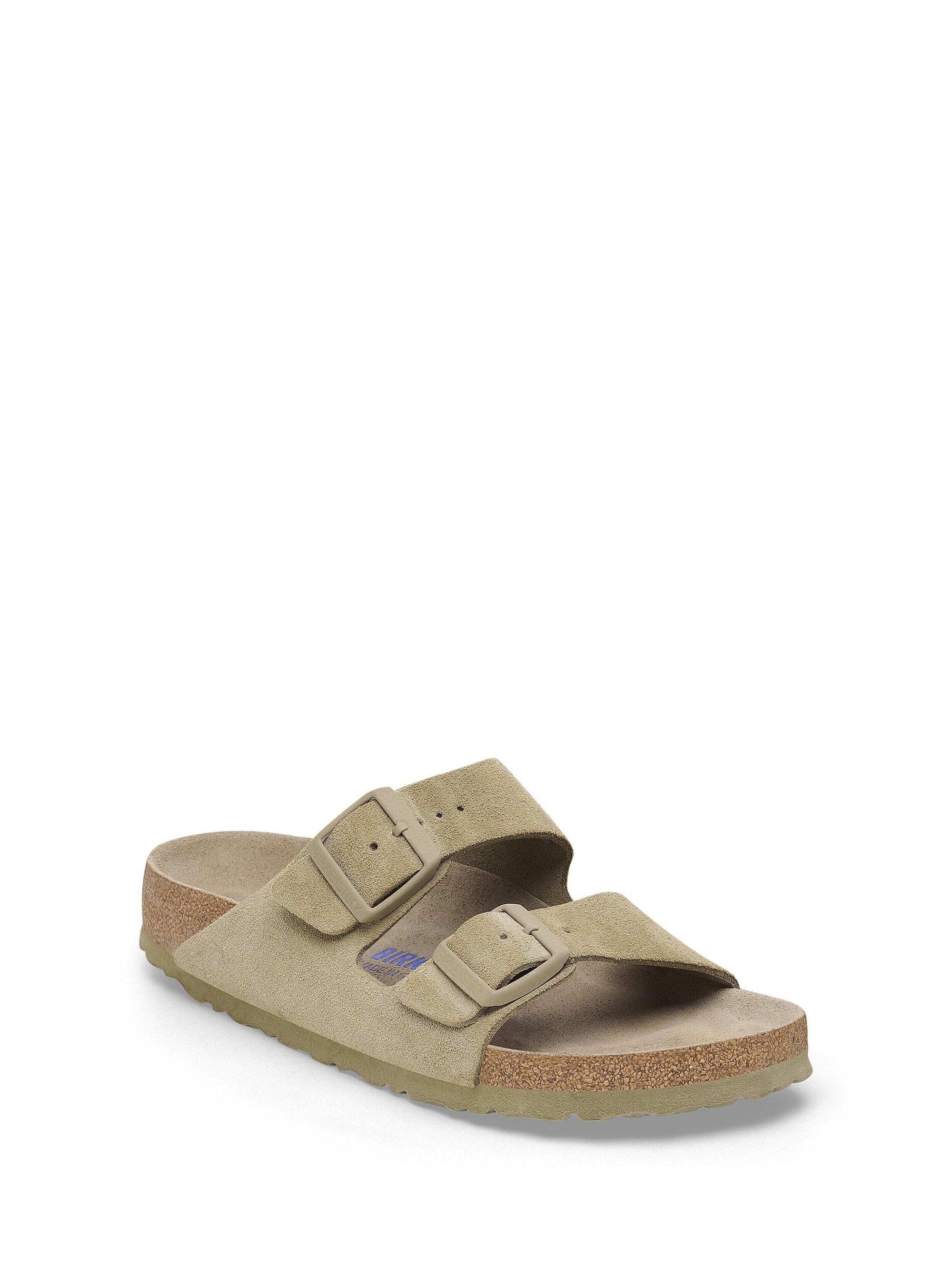 Birkenstock Arizona Soft Footbed Narrow Fit Sandals - Light Olive