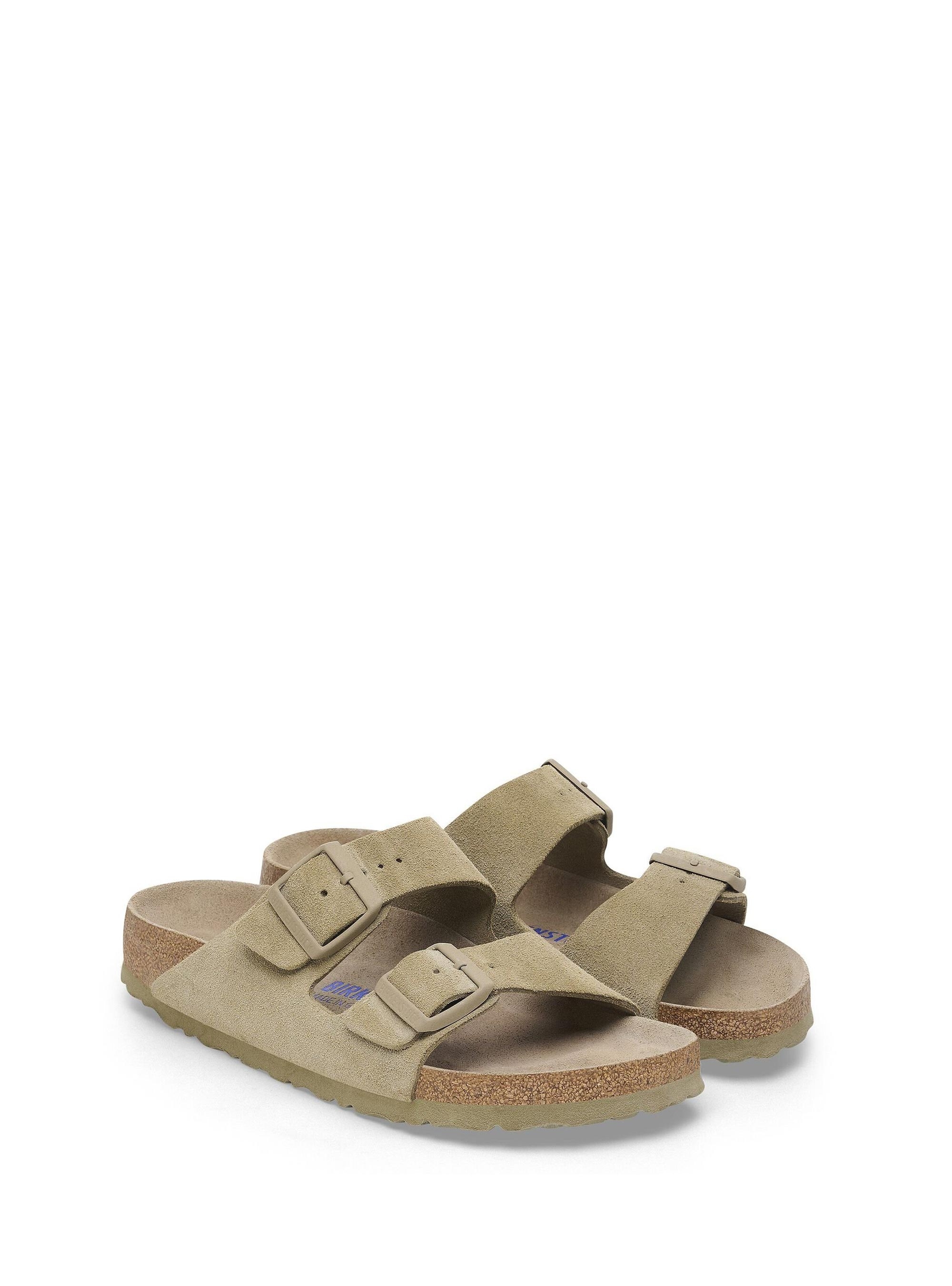 Birkenstock Arizona Soft Footbed Narrow Fit Sandals - Light Olive