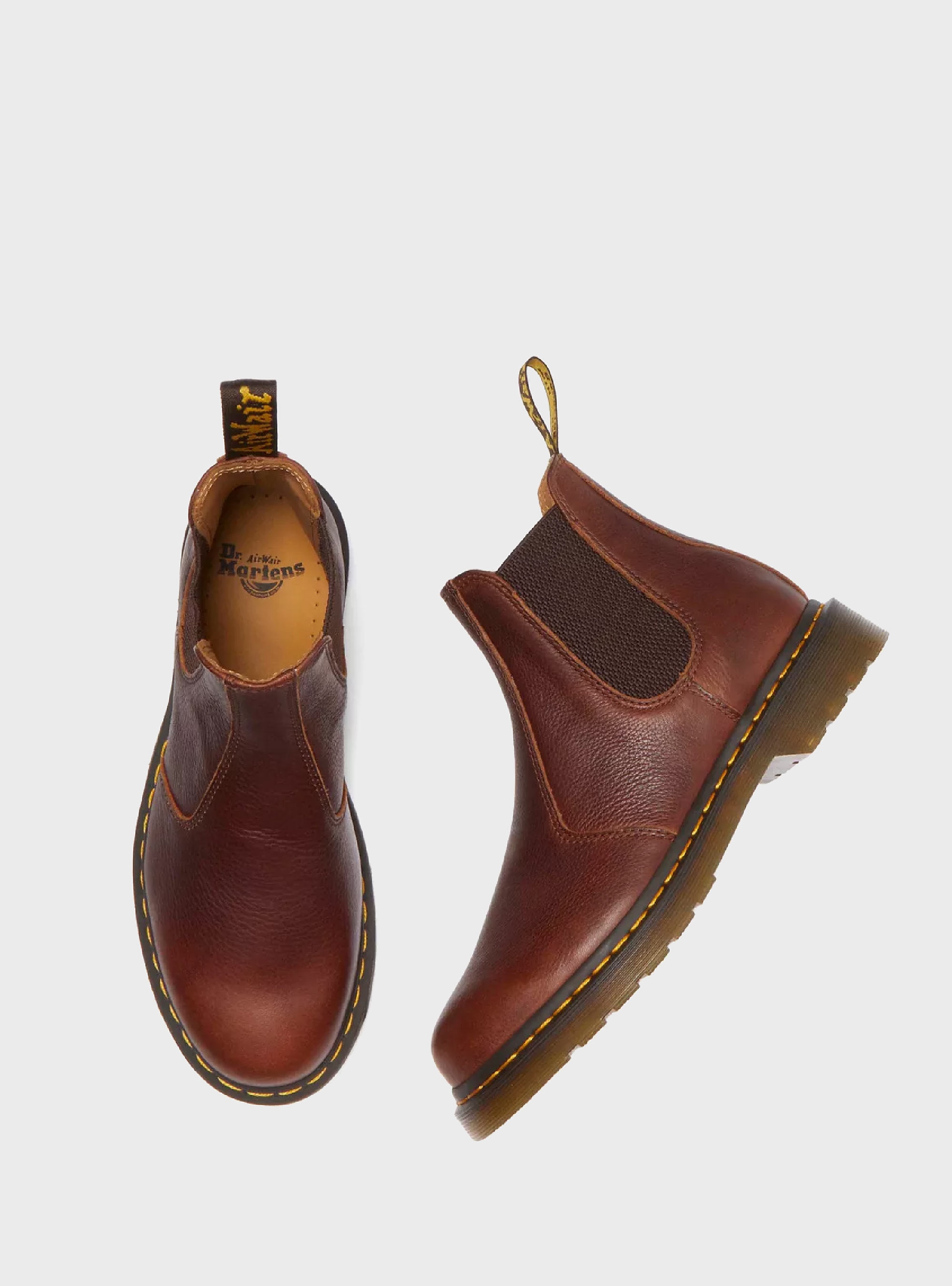 Dr Martens 2976 Ambassador Soft Leather Chelsea Boots - Cognac