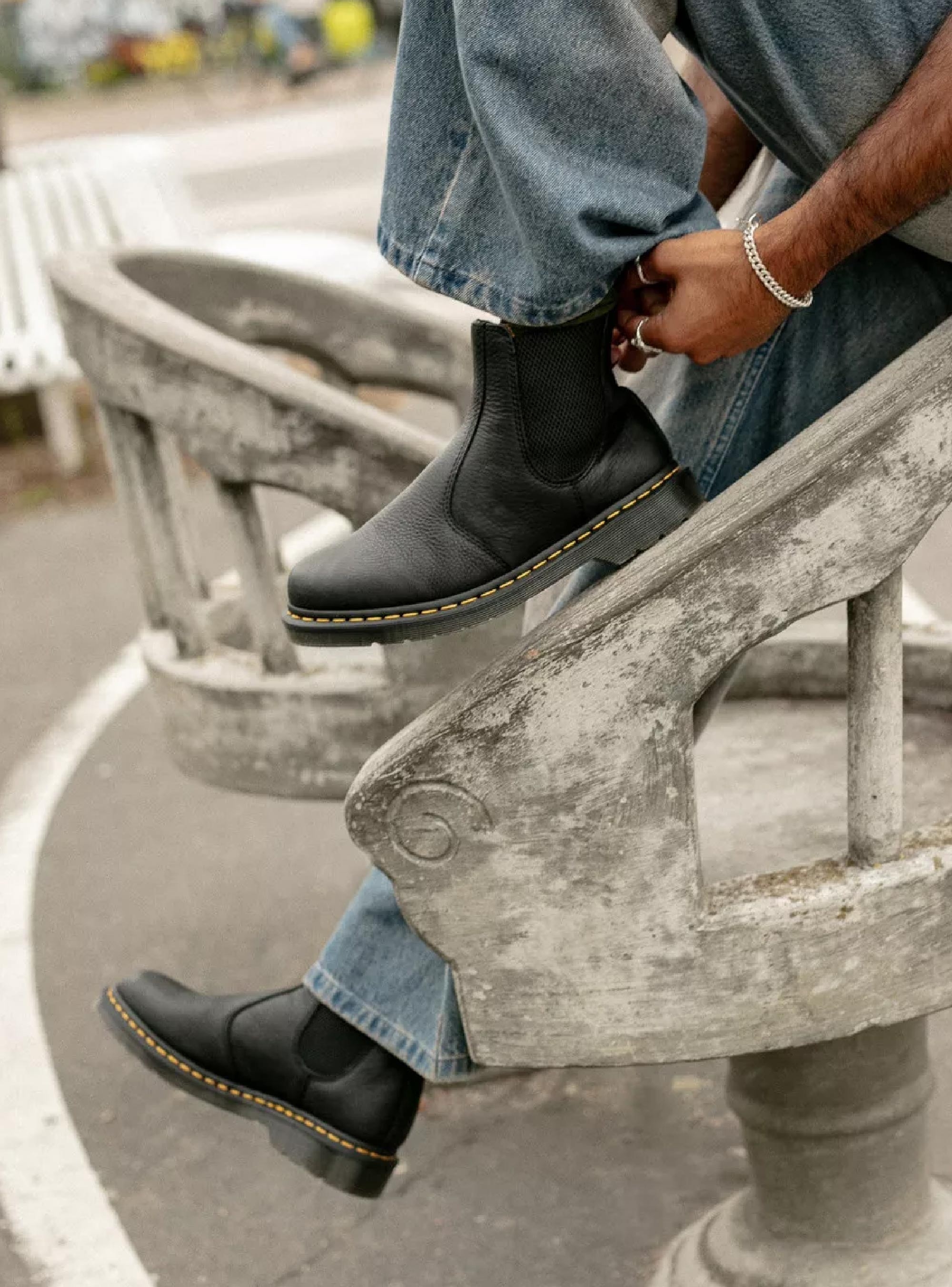 Dr Martens 2976 Ambassador Soft Leather Chelsea Boots - Black