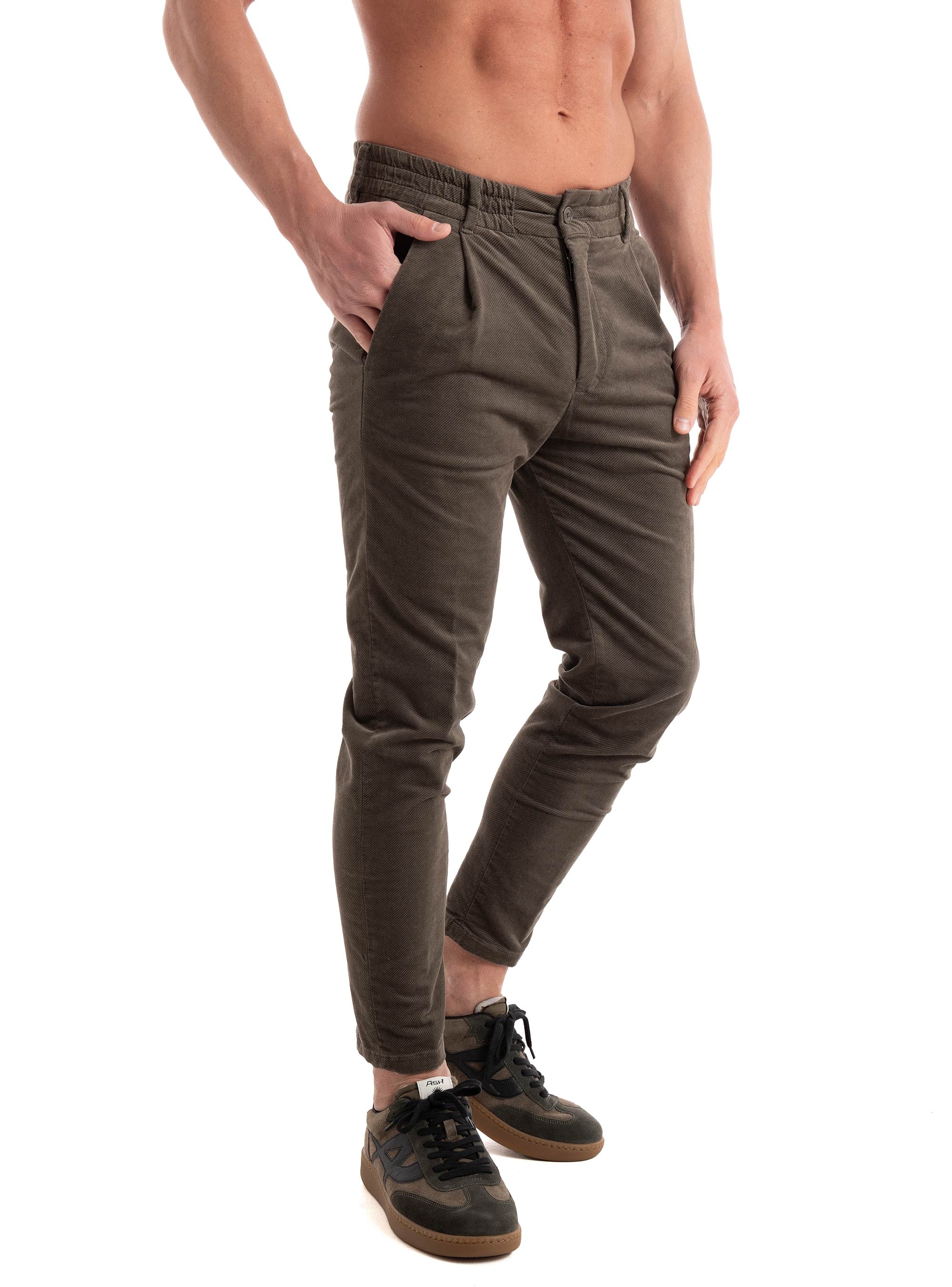 Drykorn Pleated Trousers - Dark Green