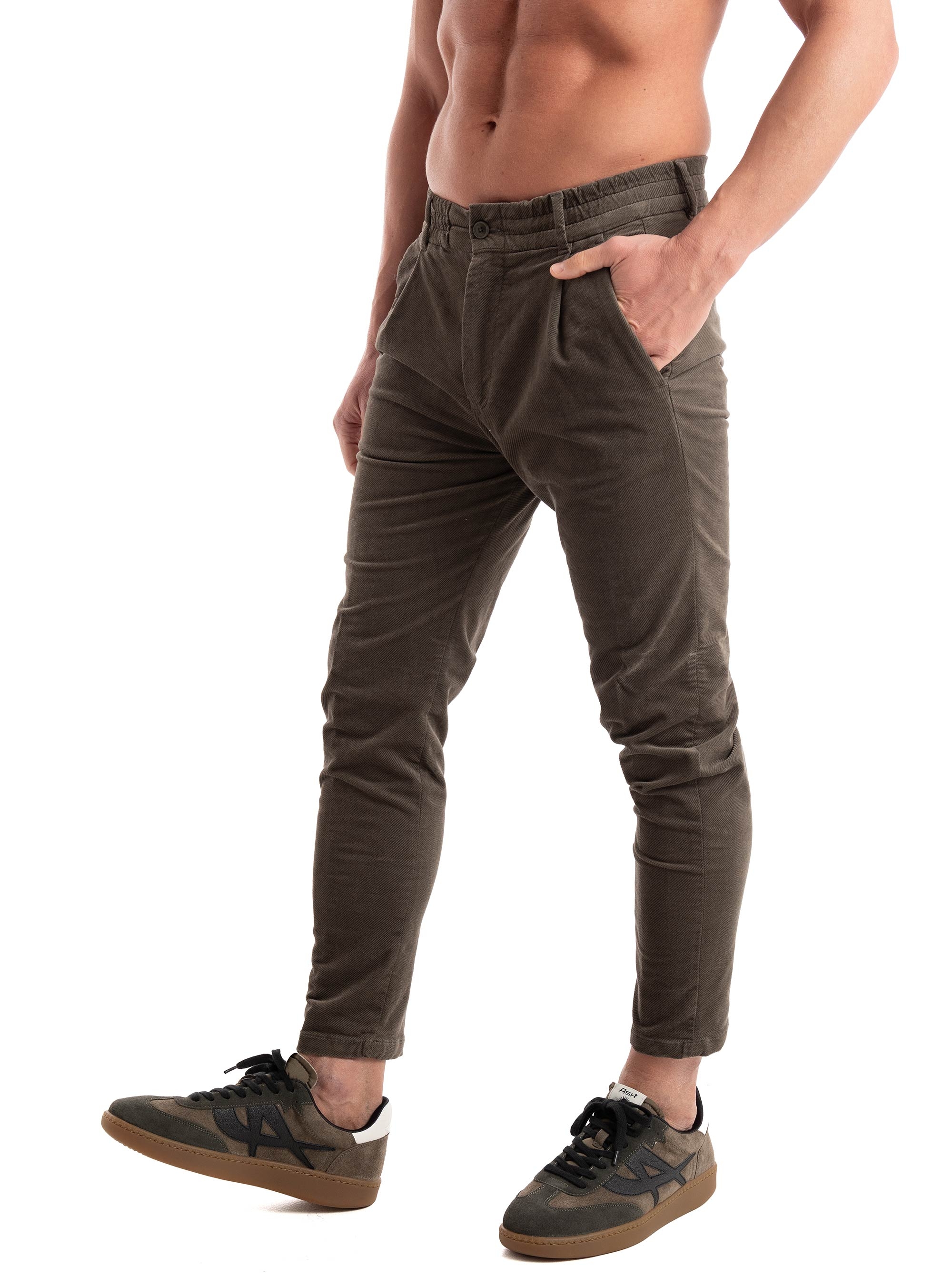 Drykorn Pleated Trousers - Dark Green