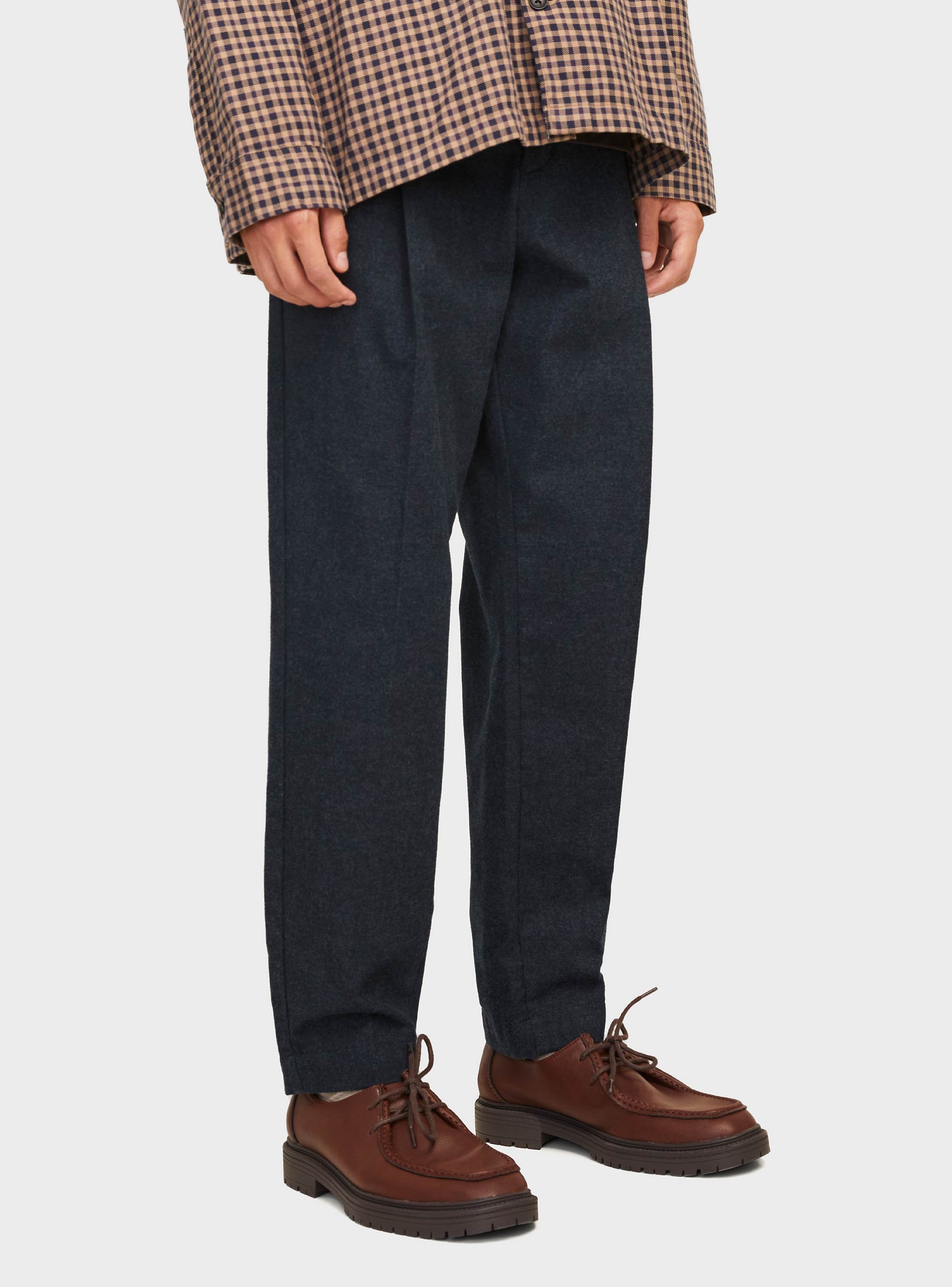 Jack & Jones Bill Tapered Pleat Winter Chino Pants - Black