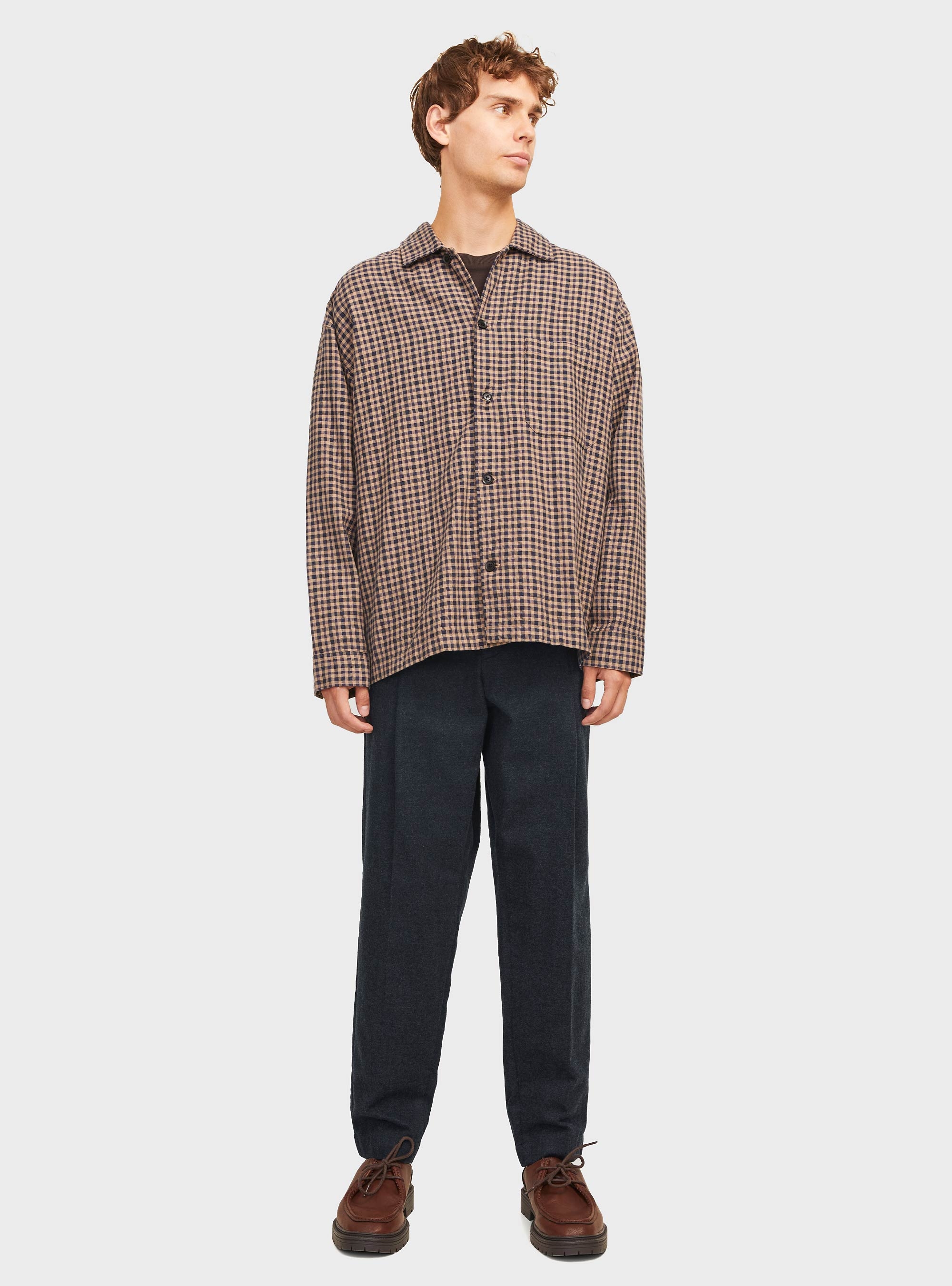 Jack & Jones Bill Tapered Pleat Winter Chino Pants - Black