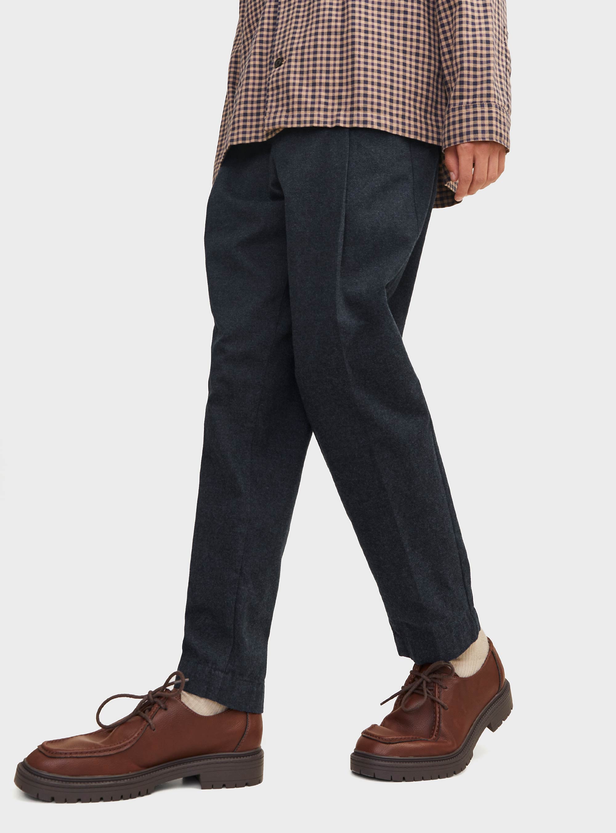 Jack & Jones Bill Tapered Pleat Winter Chino Pants - Black