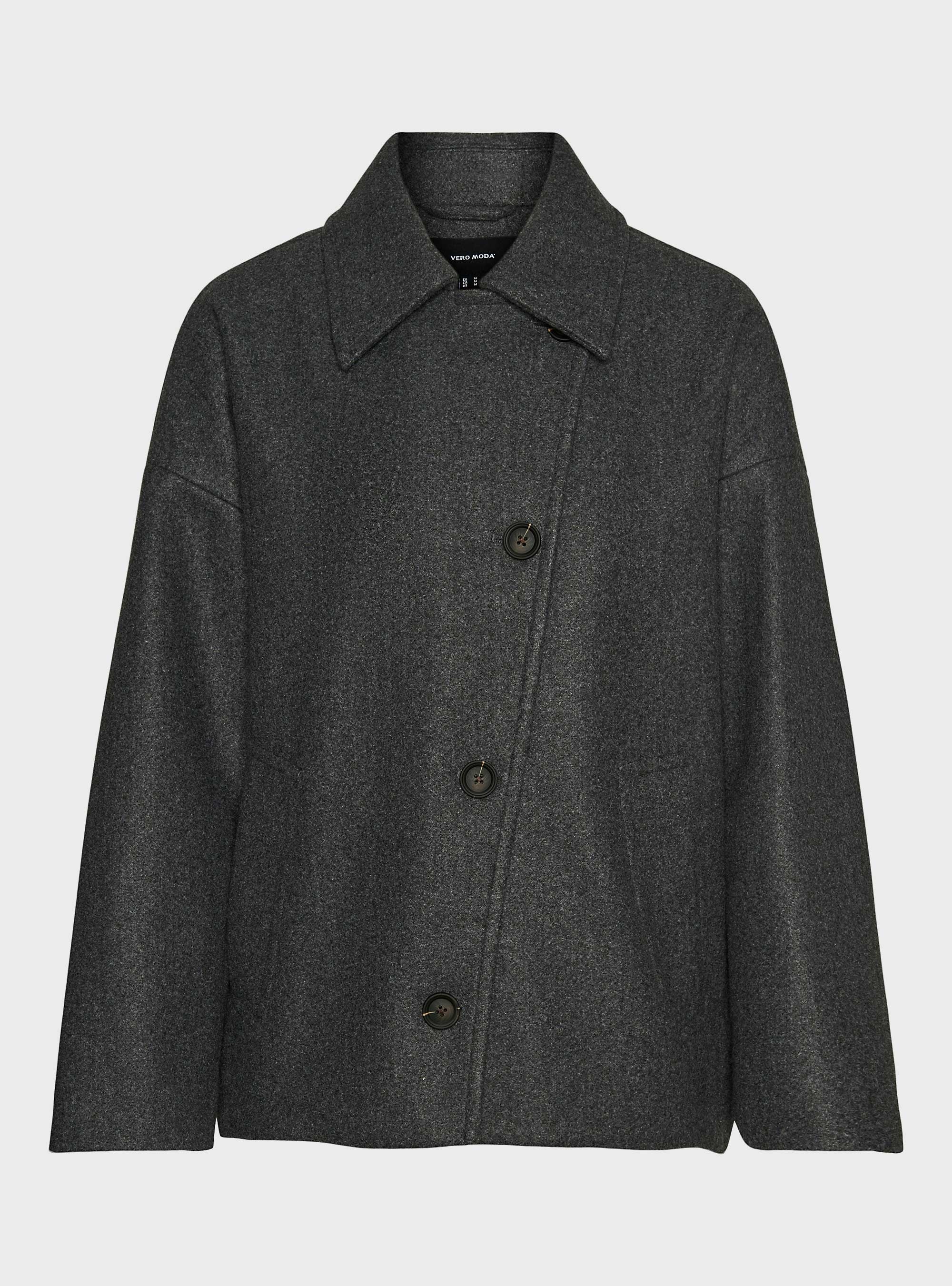 Vero Moda Popsilla Jacket - Dark Grey Melange