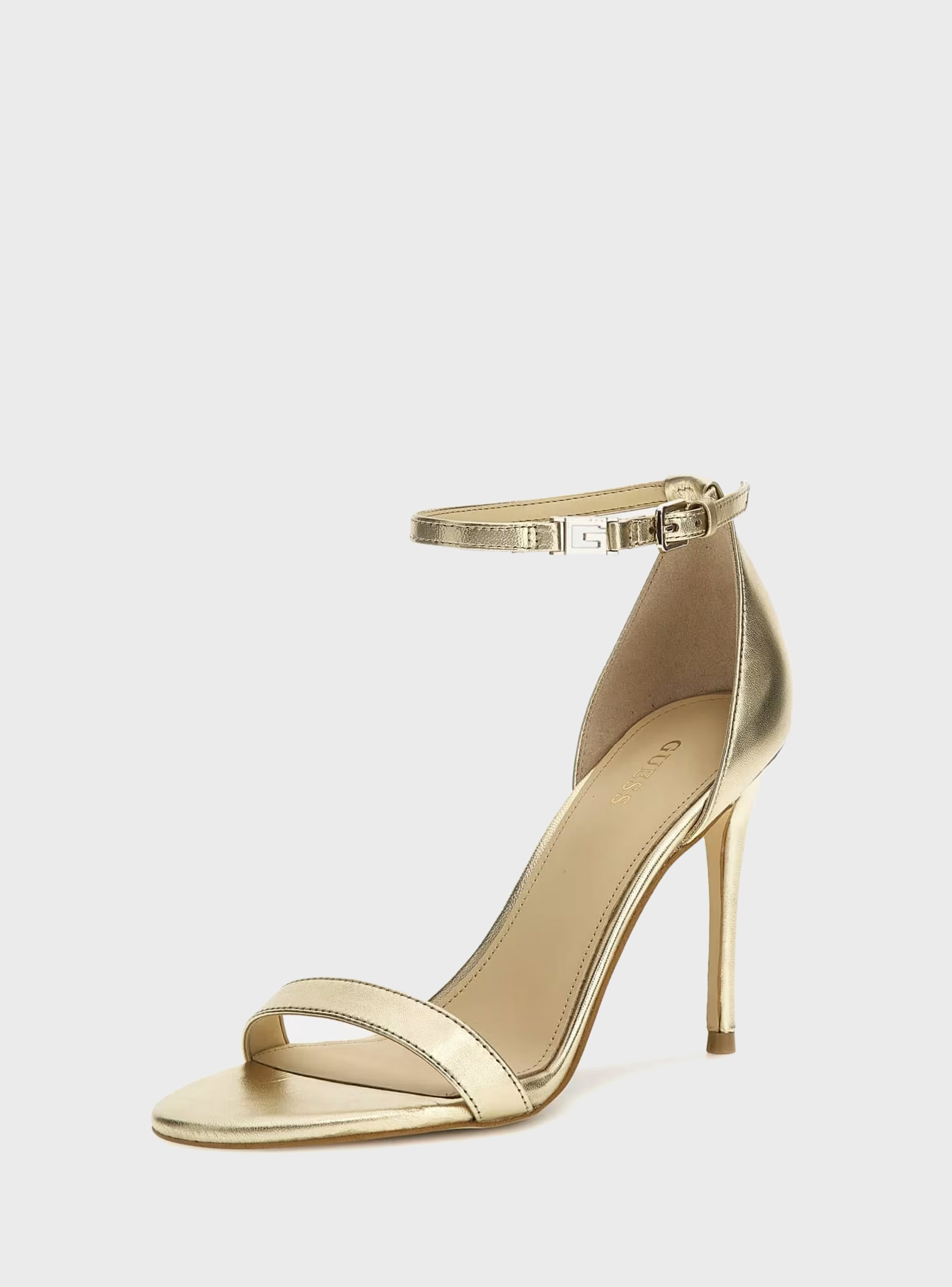 Guess Kabail Leather Sandals - Gold