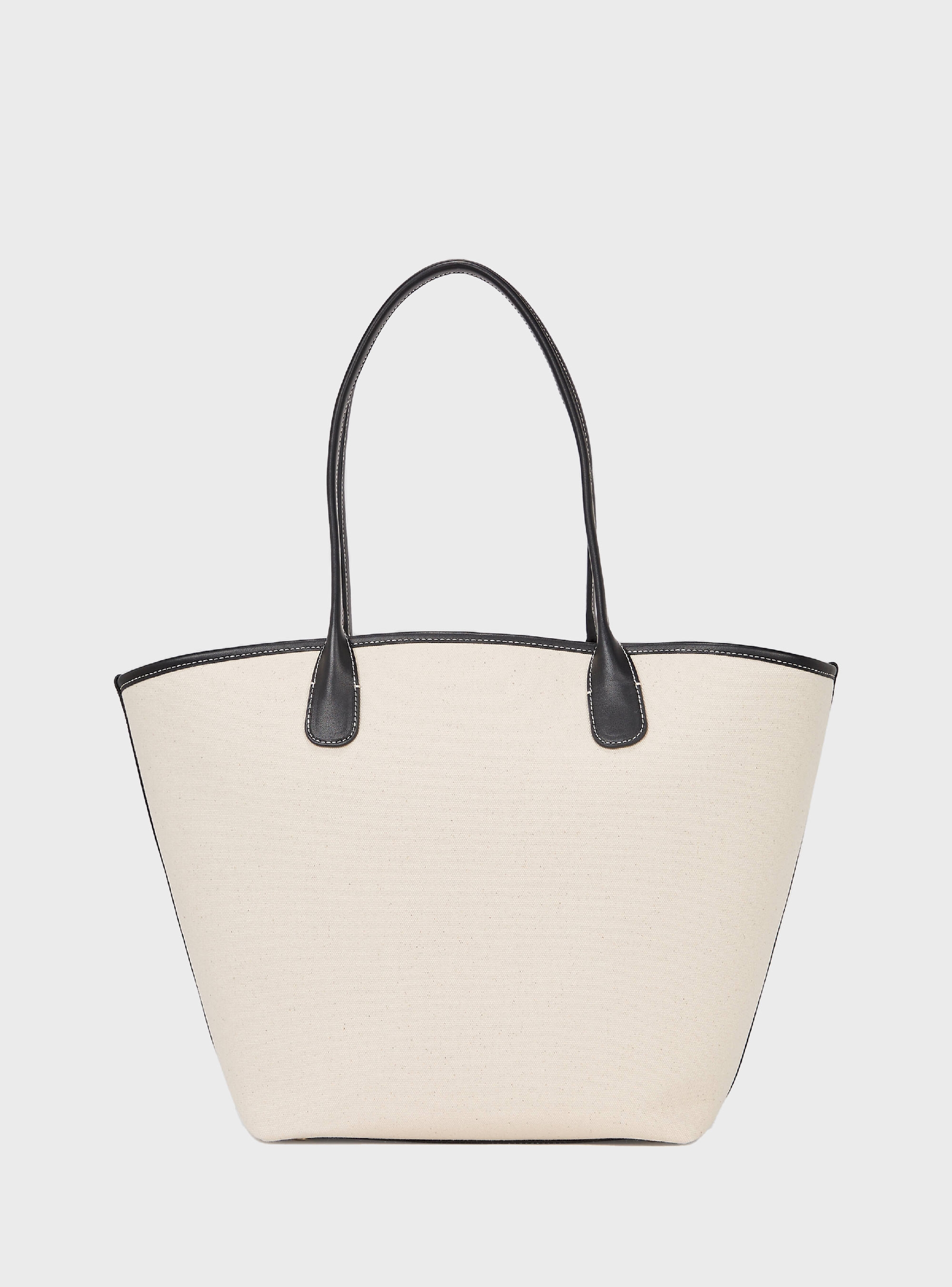 Karl Lagerfeld Hotel Karl  Medium Canvas Bag - Ecru