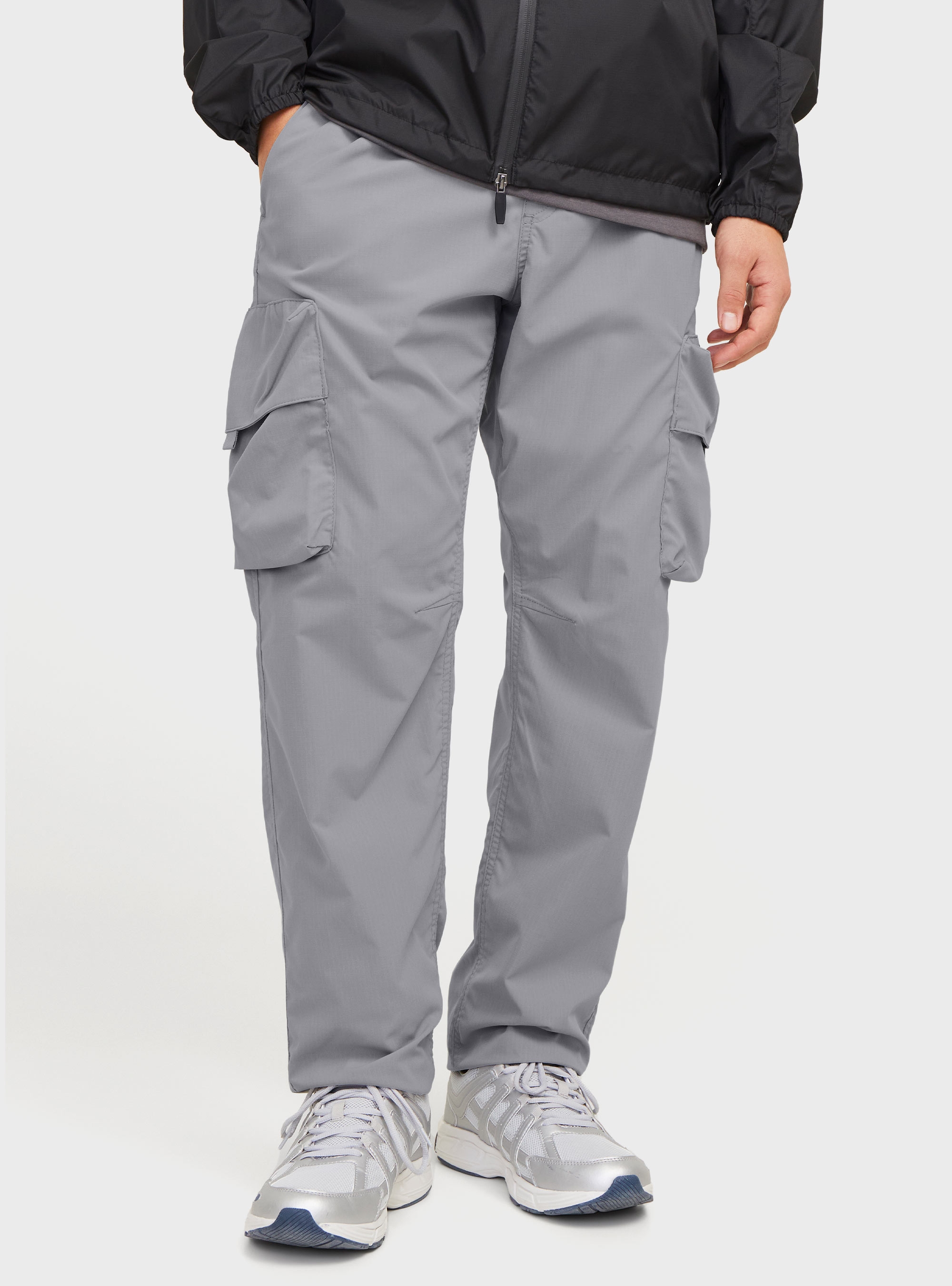 Jack & Jones Kane Hart Tech Cargo Pants - Grey