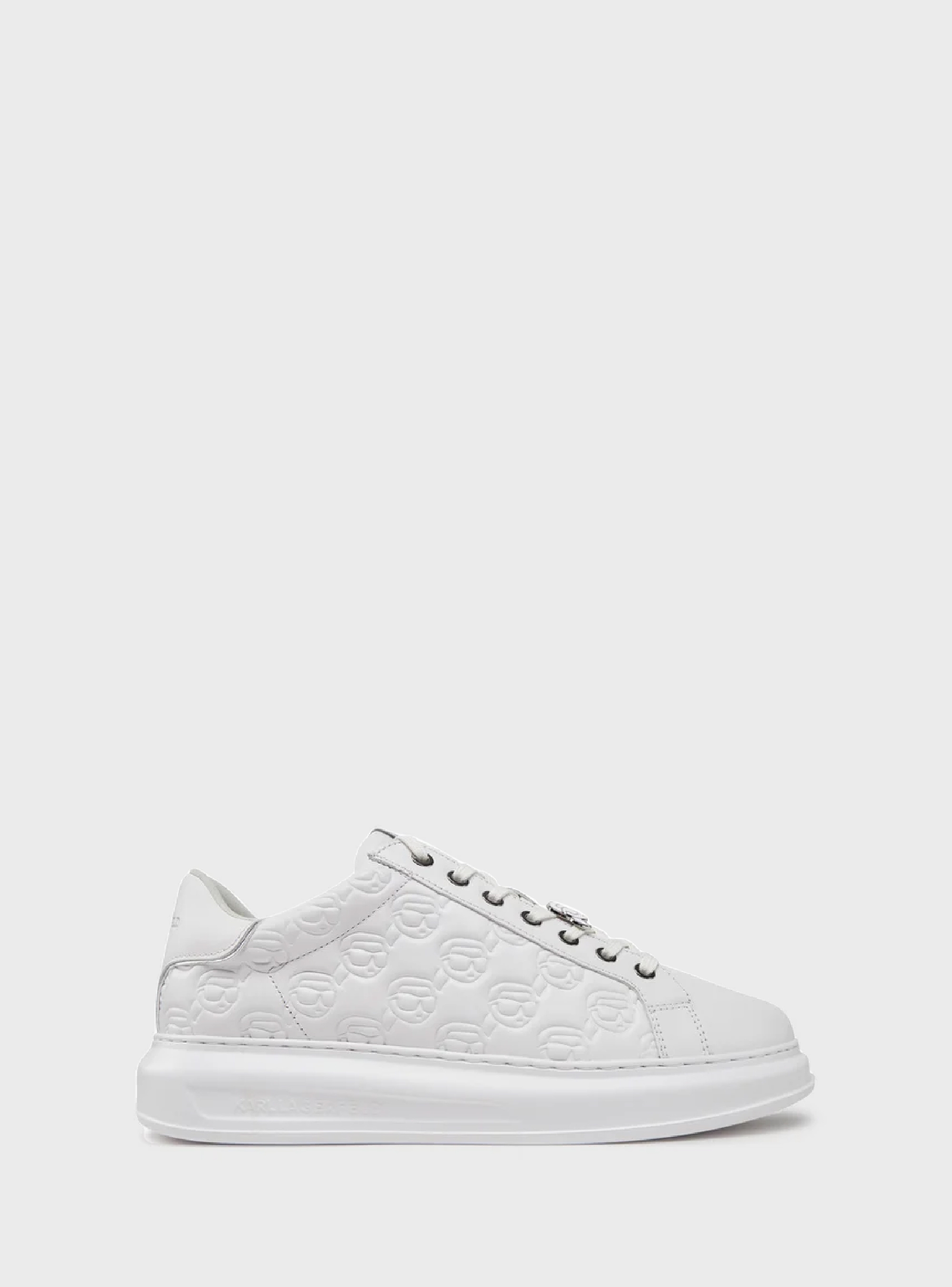 Karl Lagerfeld Kapri Nft Emboss Lo Lace Sneakers - White
