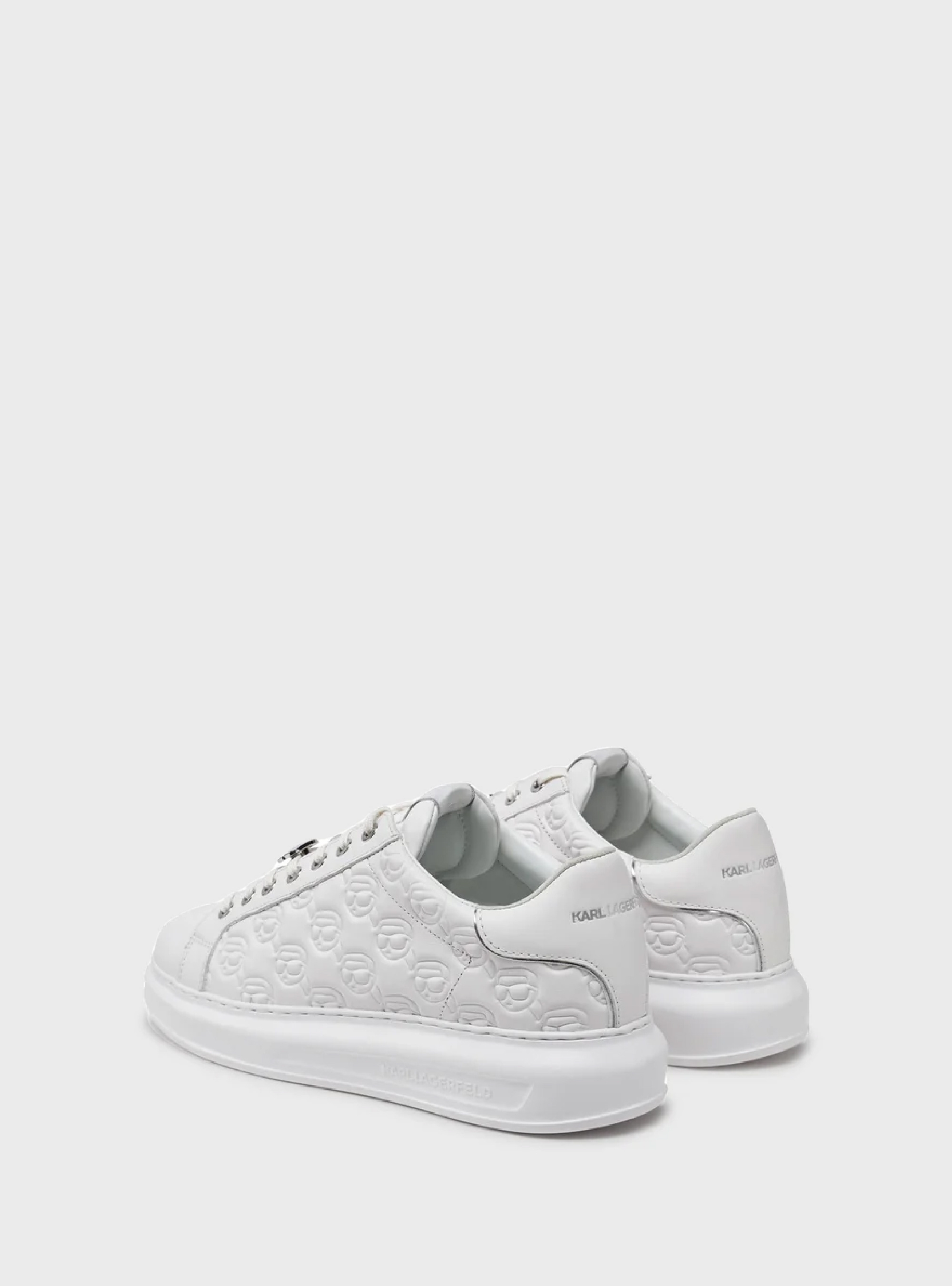 Karl Lagerfeld Kapri Nft Emboss Lo Lace Sneakers - White