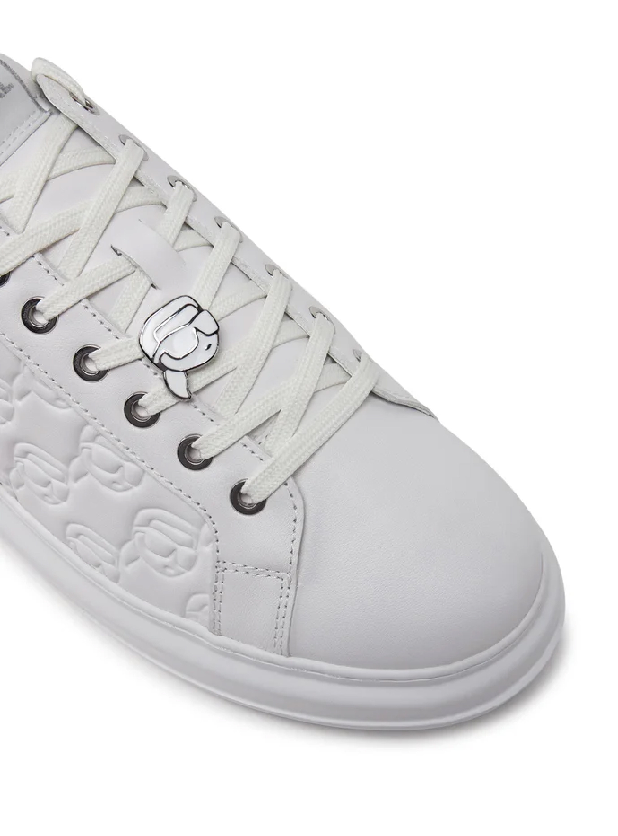 Karl Lagerfeld Kapri Nft Emboss Lo Lace Sneakers - White