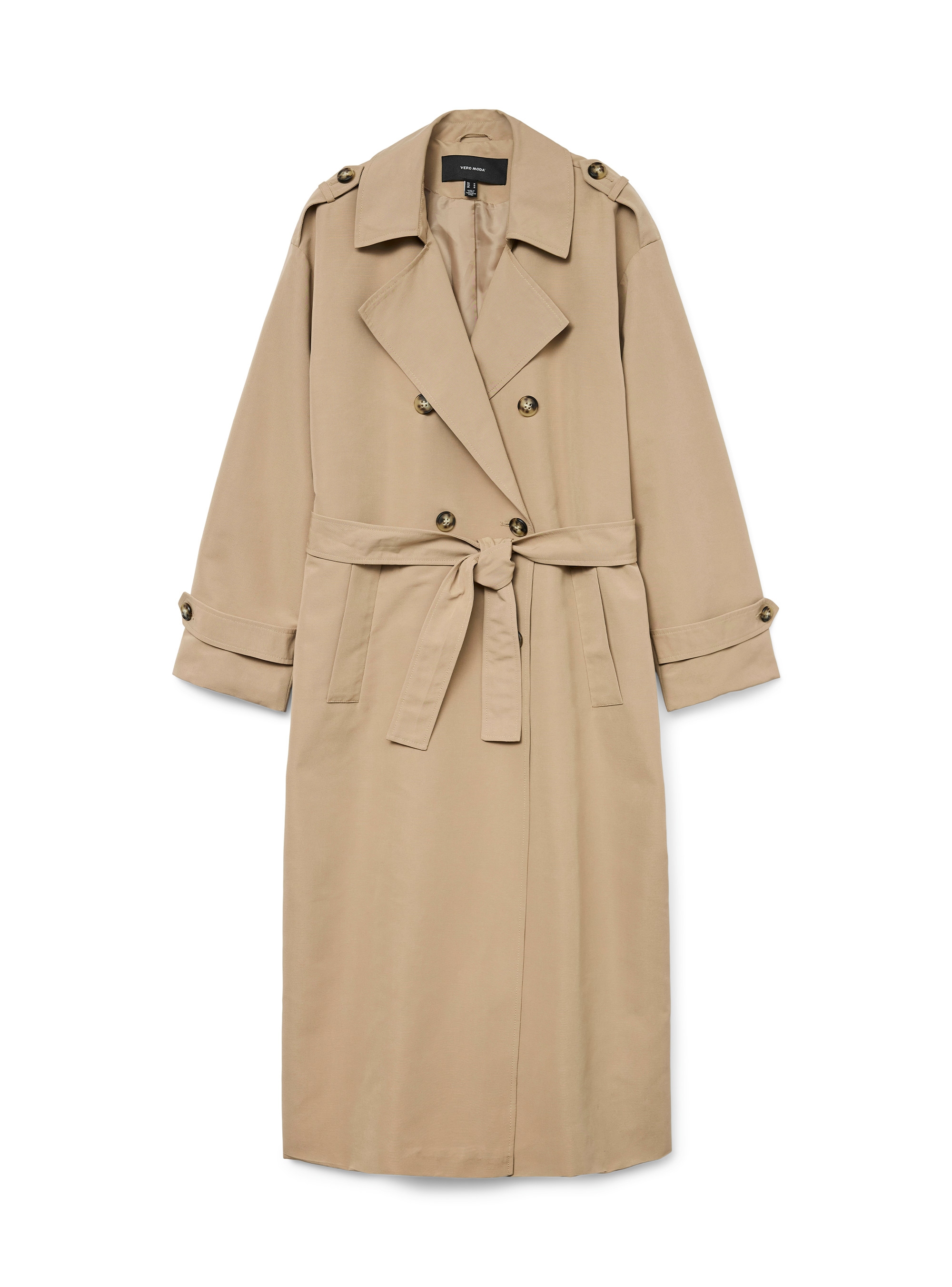 Vero Moda Chloe Long Trenchcoat - Beige