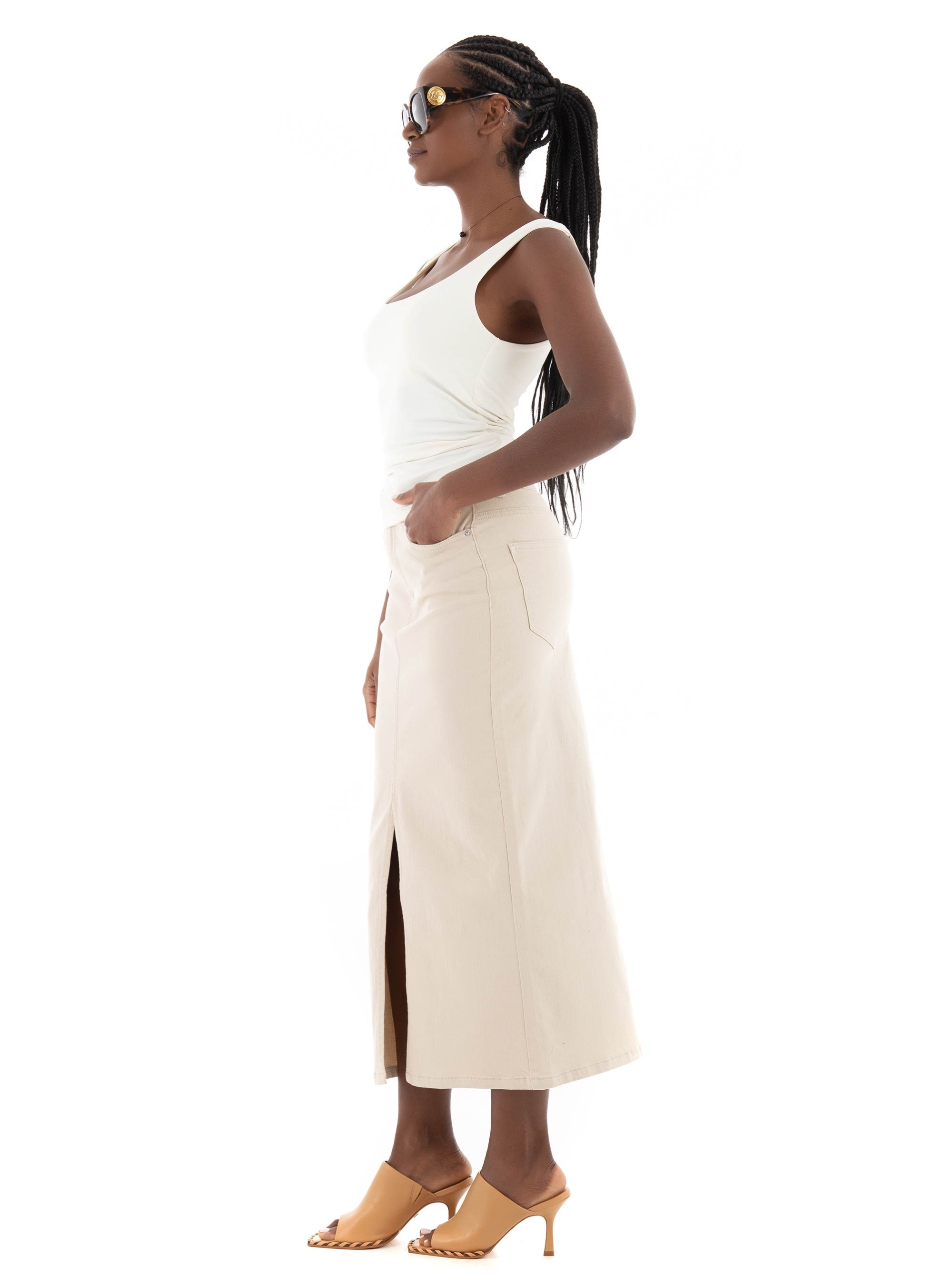 Only Ea 2-Ways Fit Top - White