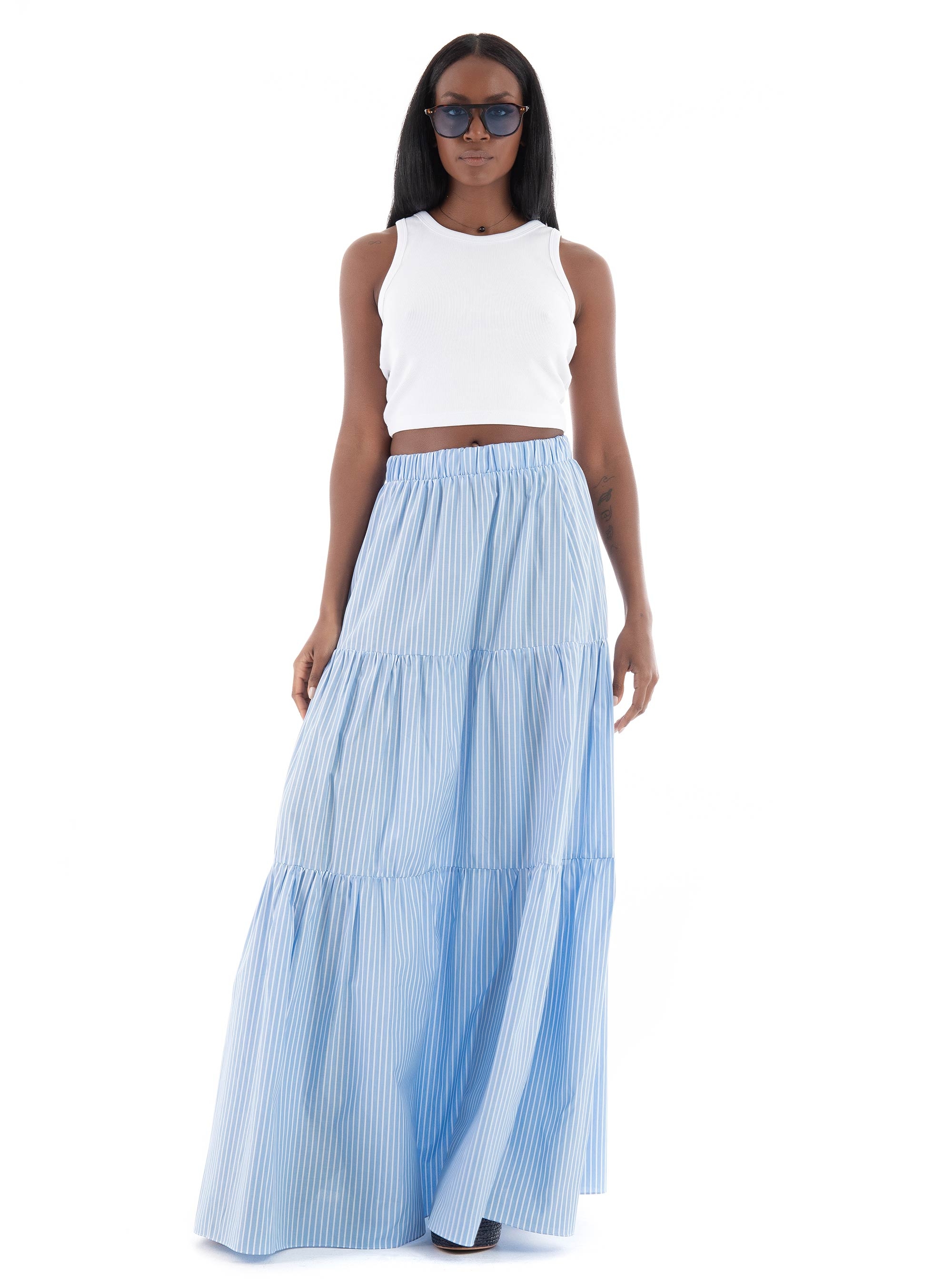 JJXX Fallon Rib Top - White