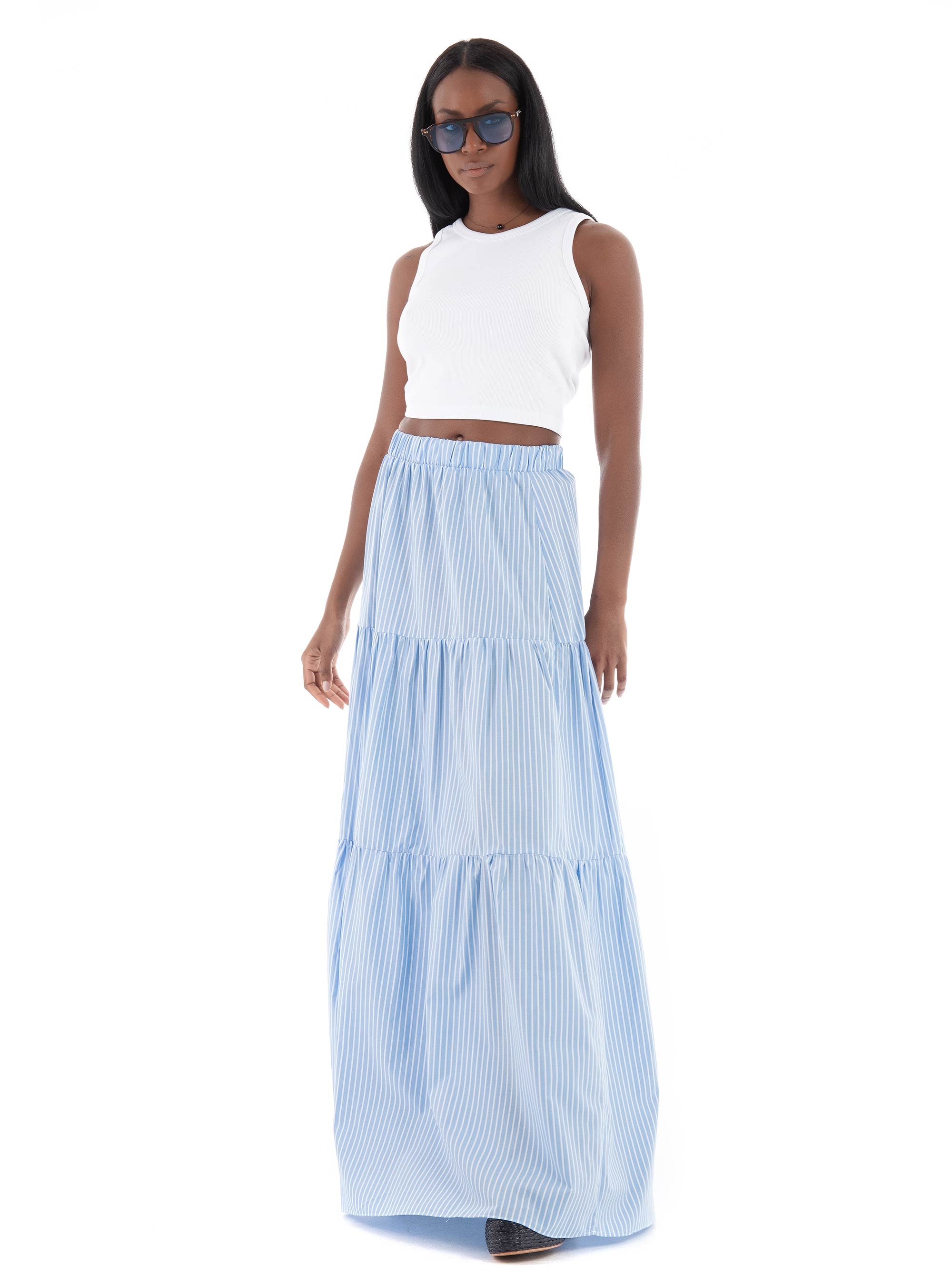 JJXX Fallon Rib Top - White