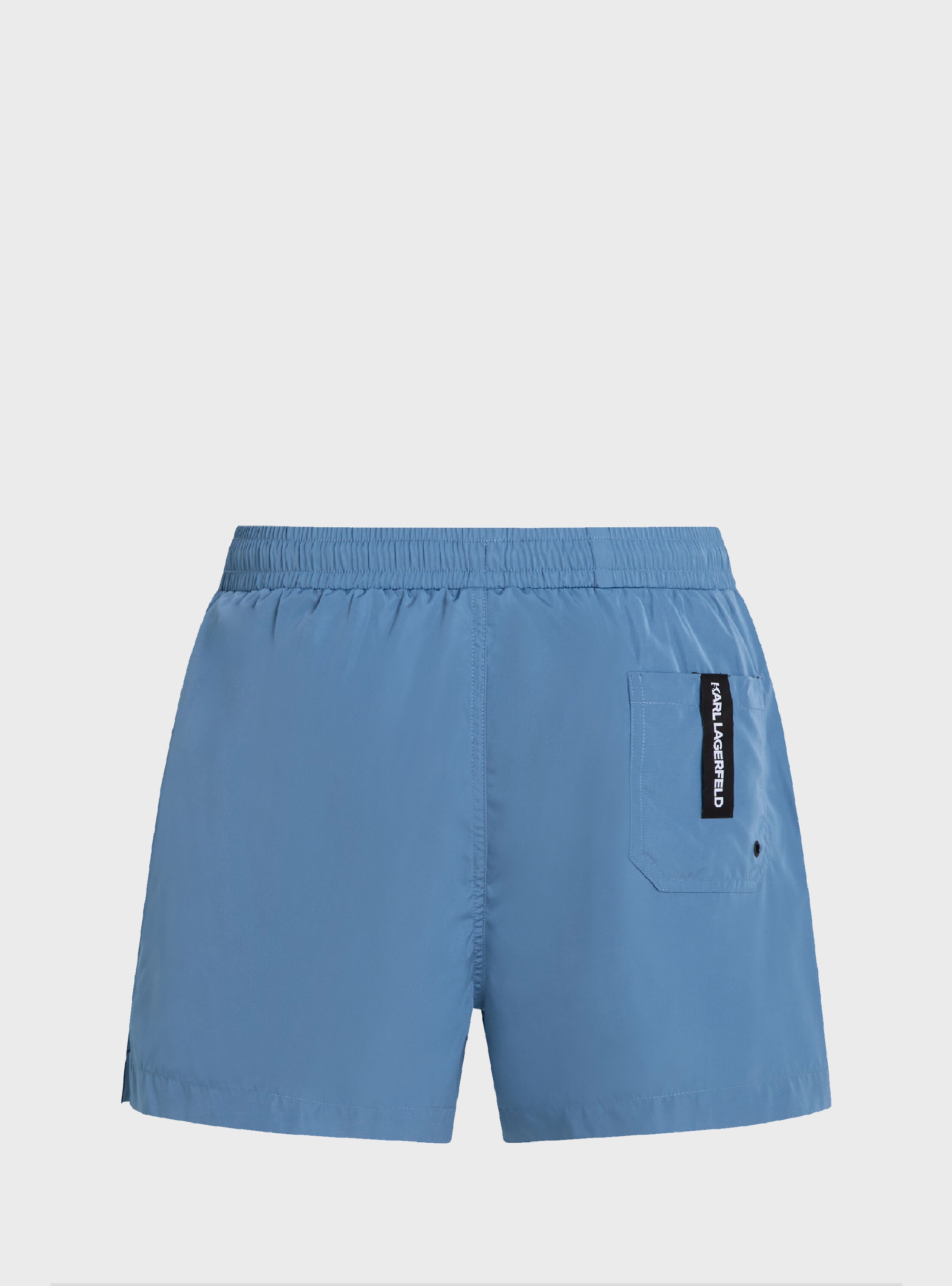 Karl Lagerfeld Metallic Logo Short Boardshort - Blue