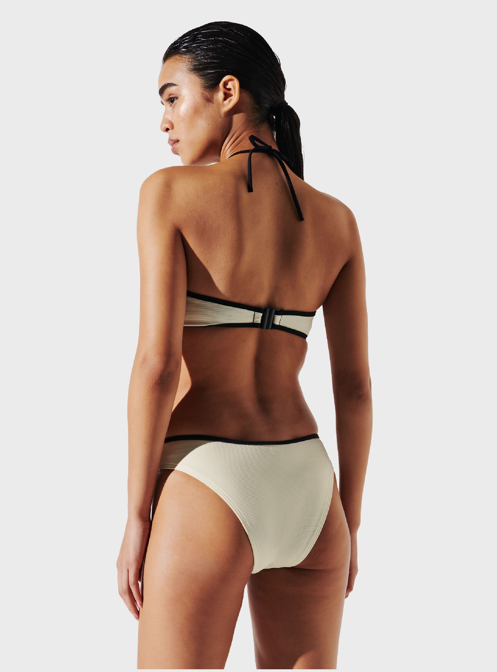 Karl Lagerfeld Hotel Karl Rib Halter Bandeau - Cream