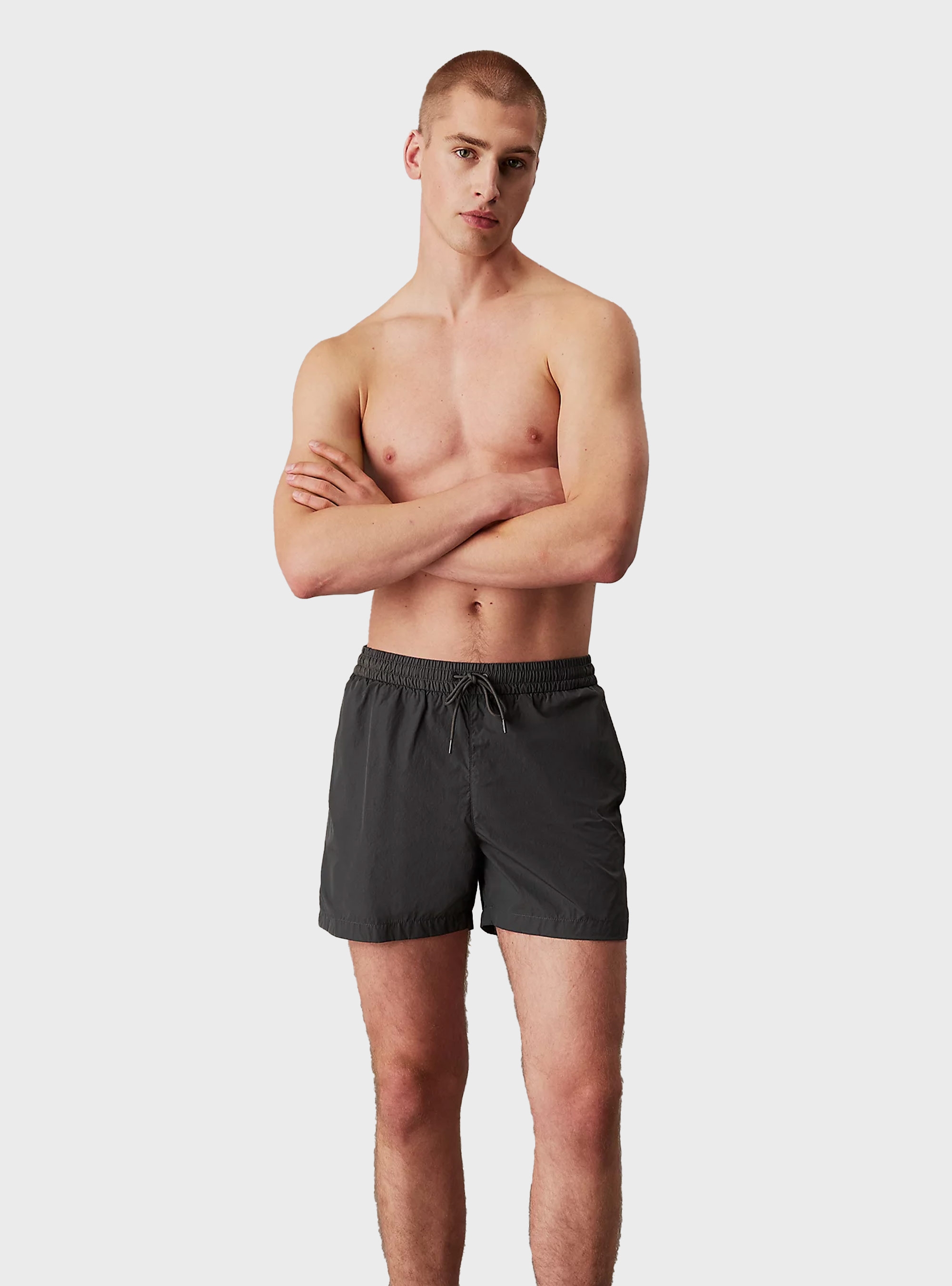 Calvin Klein Medium Double Wb Swim Shorts - Grey