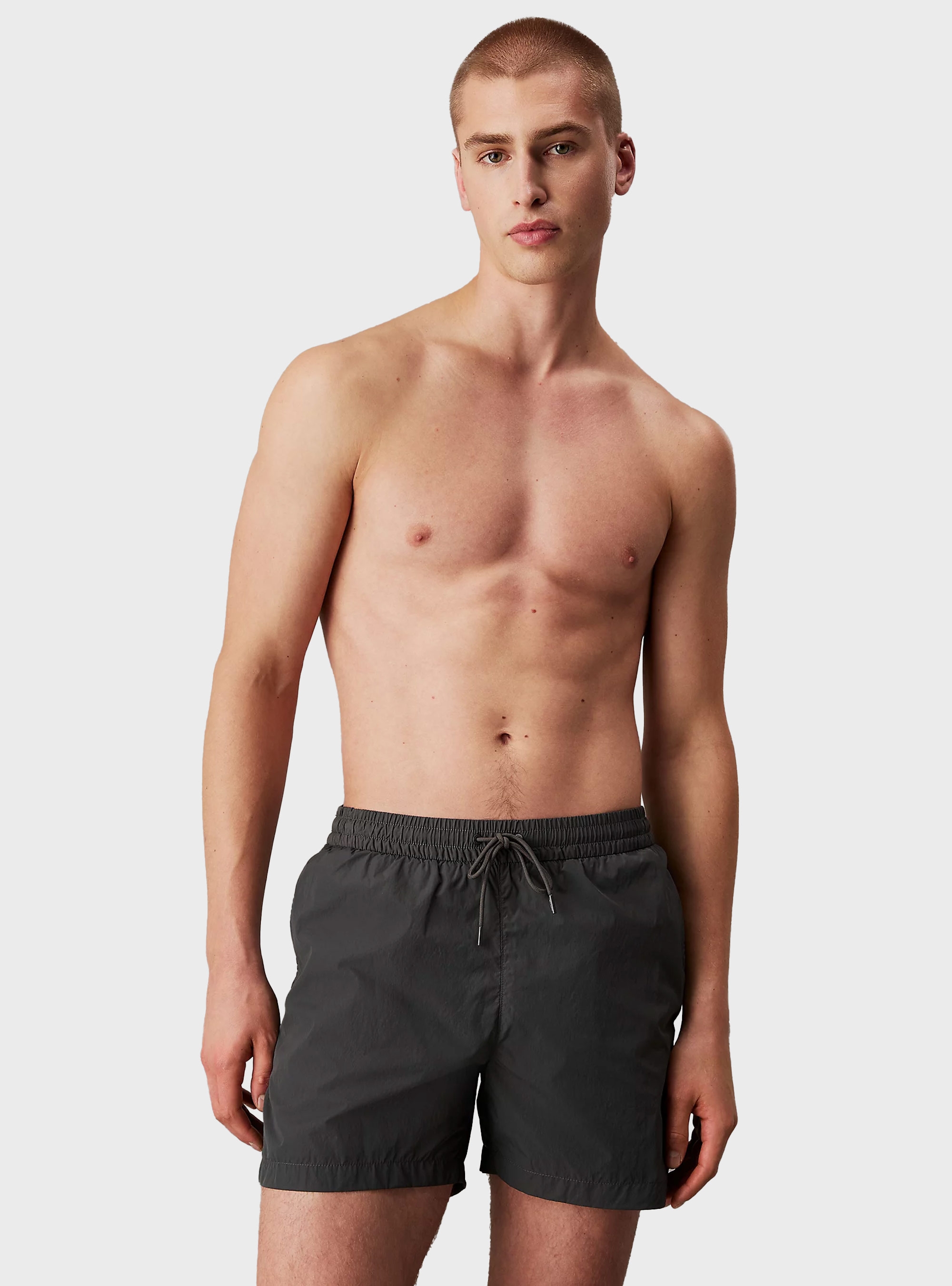 Calvin Klein Medium Double Wb Swim Shorts - Grey