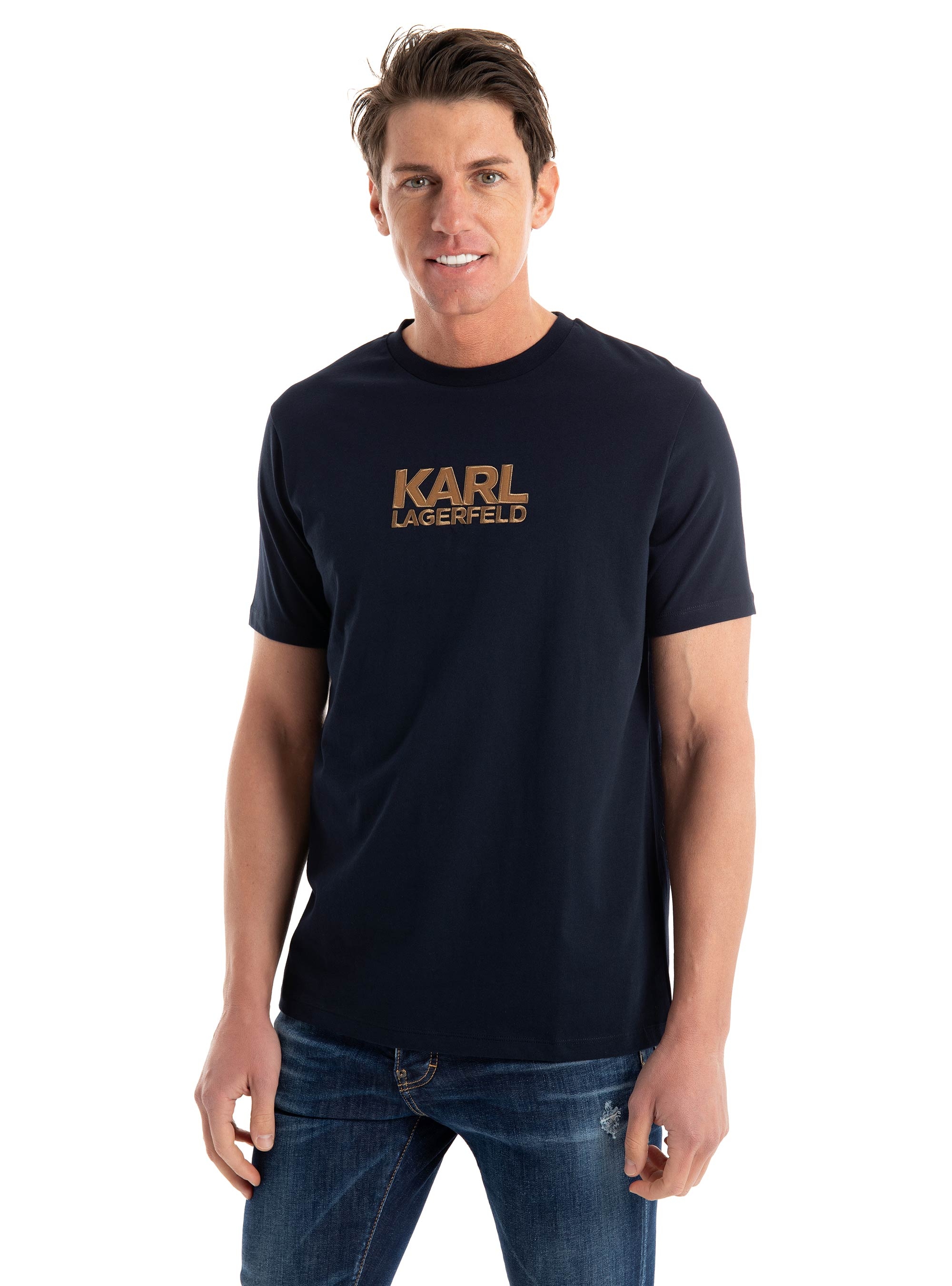 Karl Lagerfeld Crewneck T-Shirt - Navy