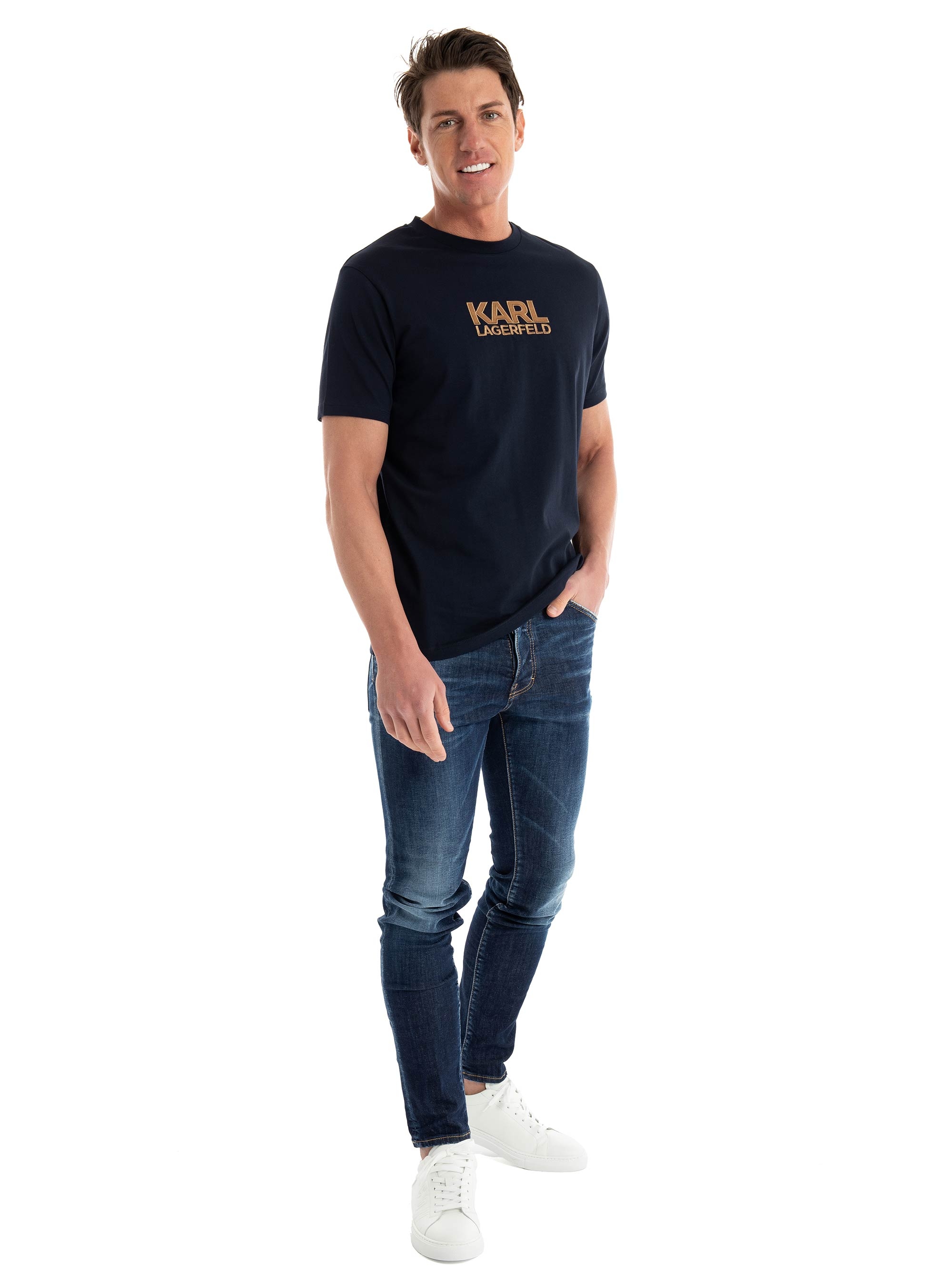 Karl Lagerfeld Crewneck T-Shirt - Navy