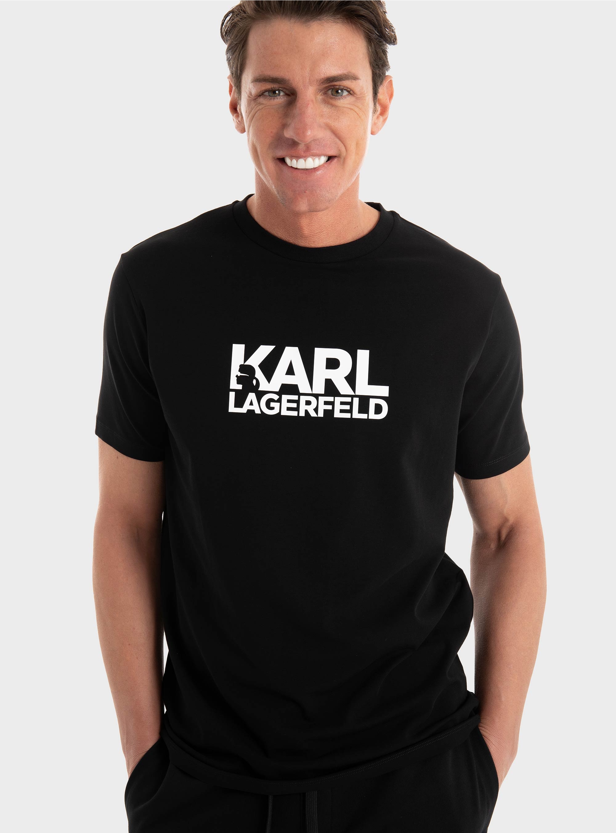 Karl Lagerfeld Crewneck T-Shirt - Black