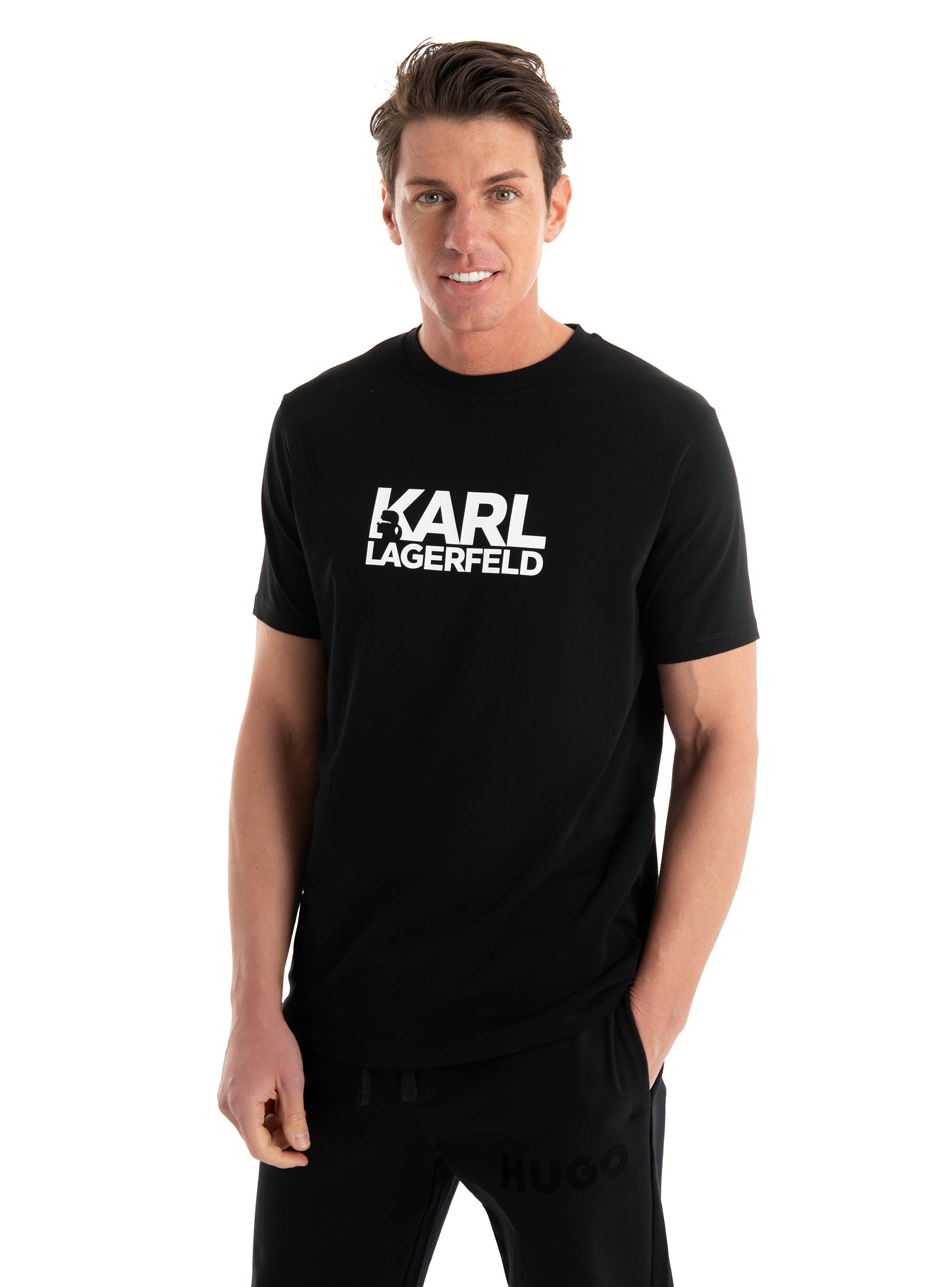 Karl Lagerfeld Crewneck T-Shirt - Black