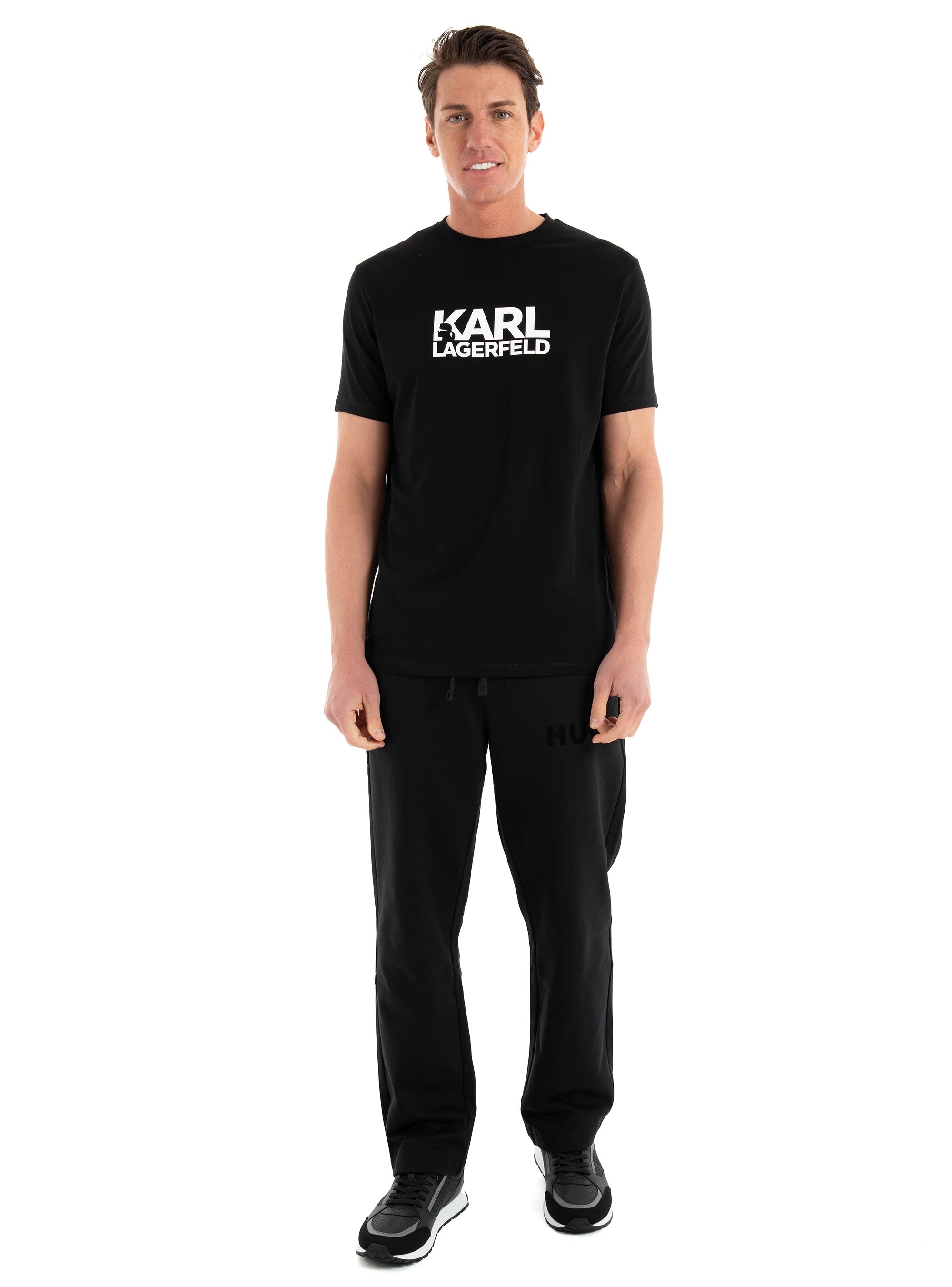 Karl Lagerfeld Crewneck T-Shirt - Black