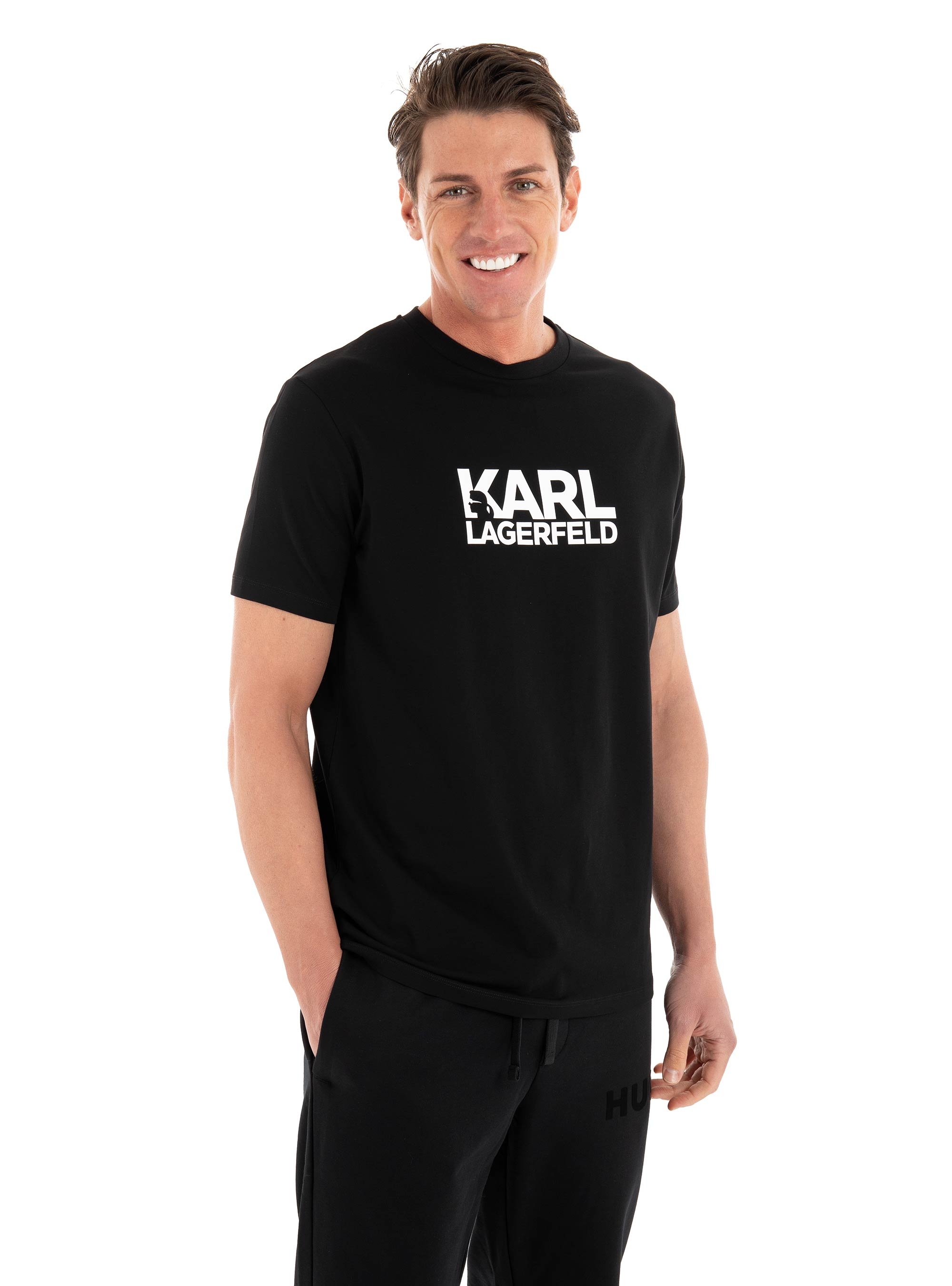 Karl Lagerfeld Crewneck T-Shirt - Black