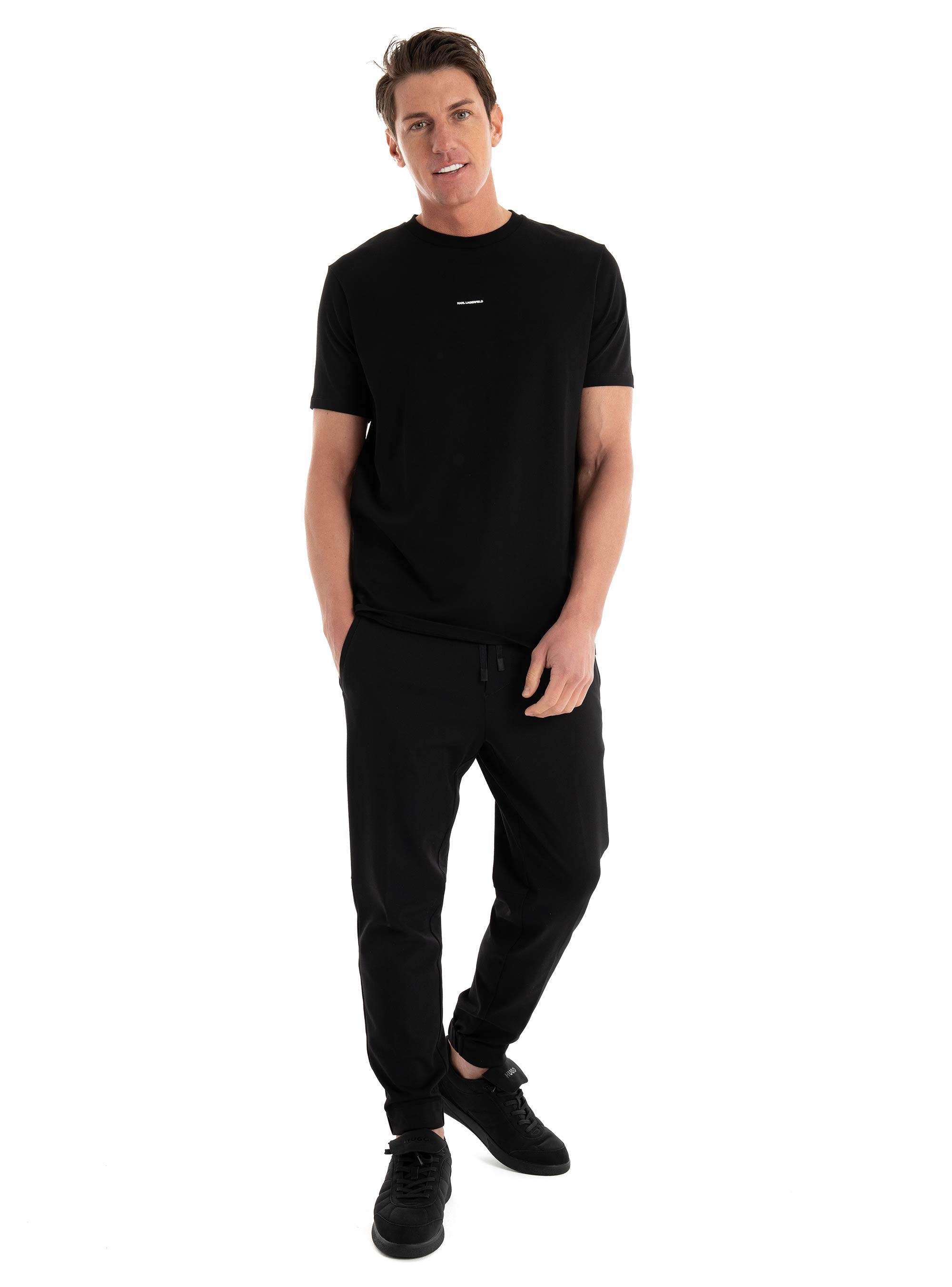 Karl Lagerfeld Crewneck T-Shirt - Black