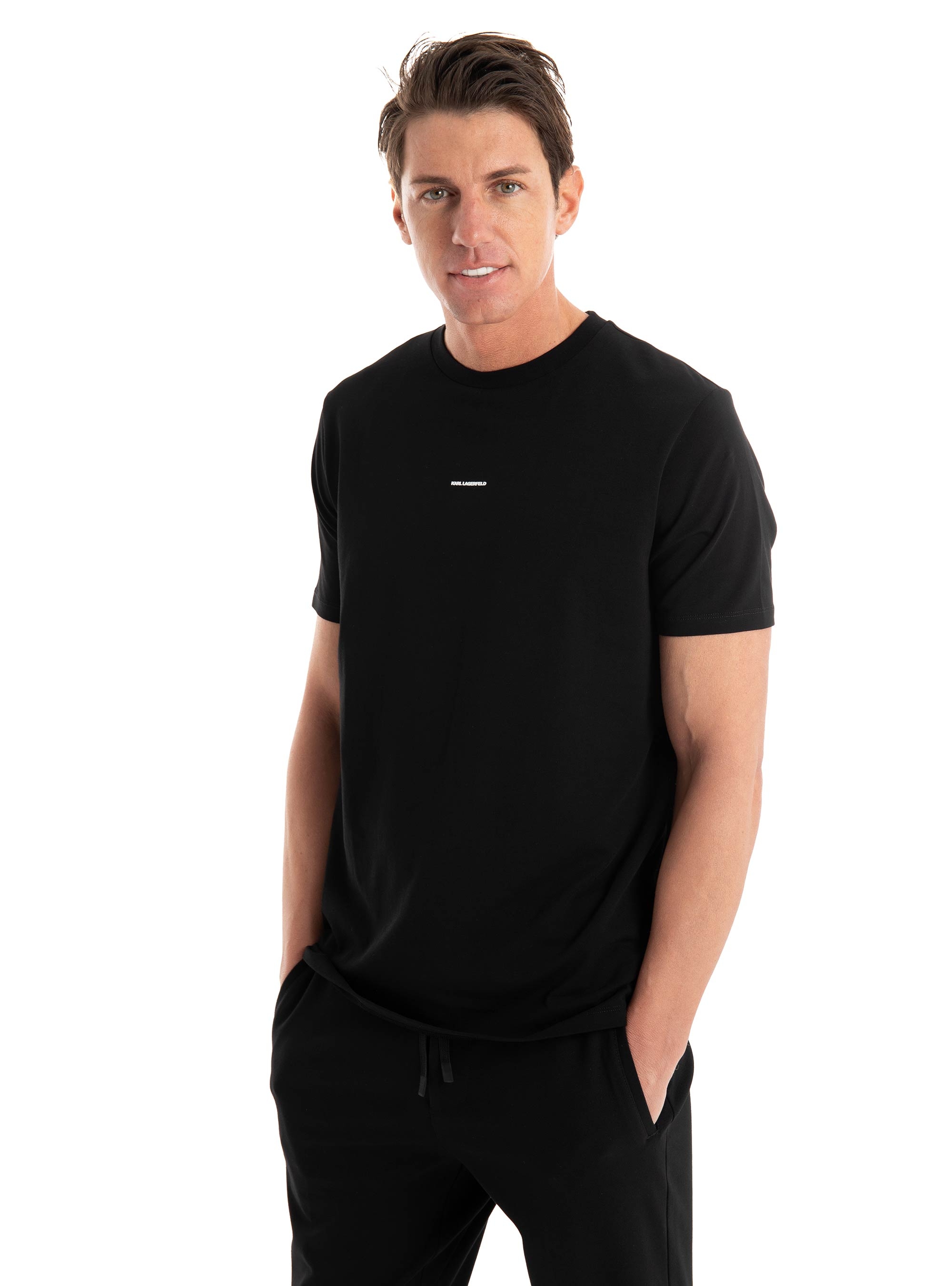 Karl Lagerfeld Crewneck T-Shirt - Black