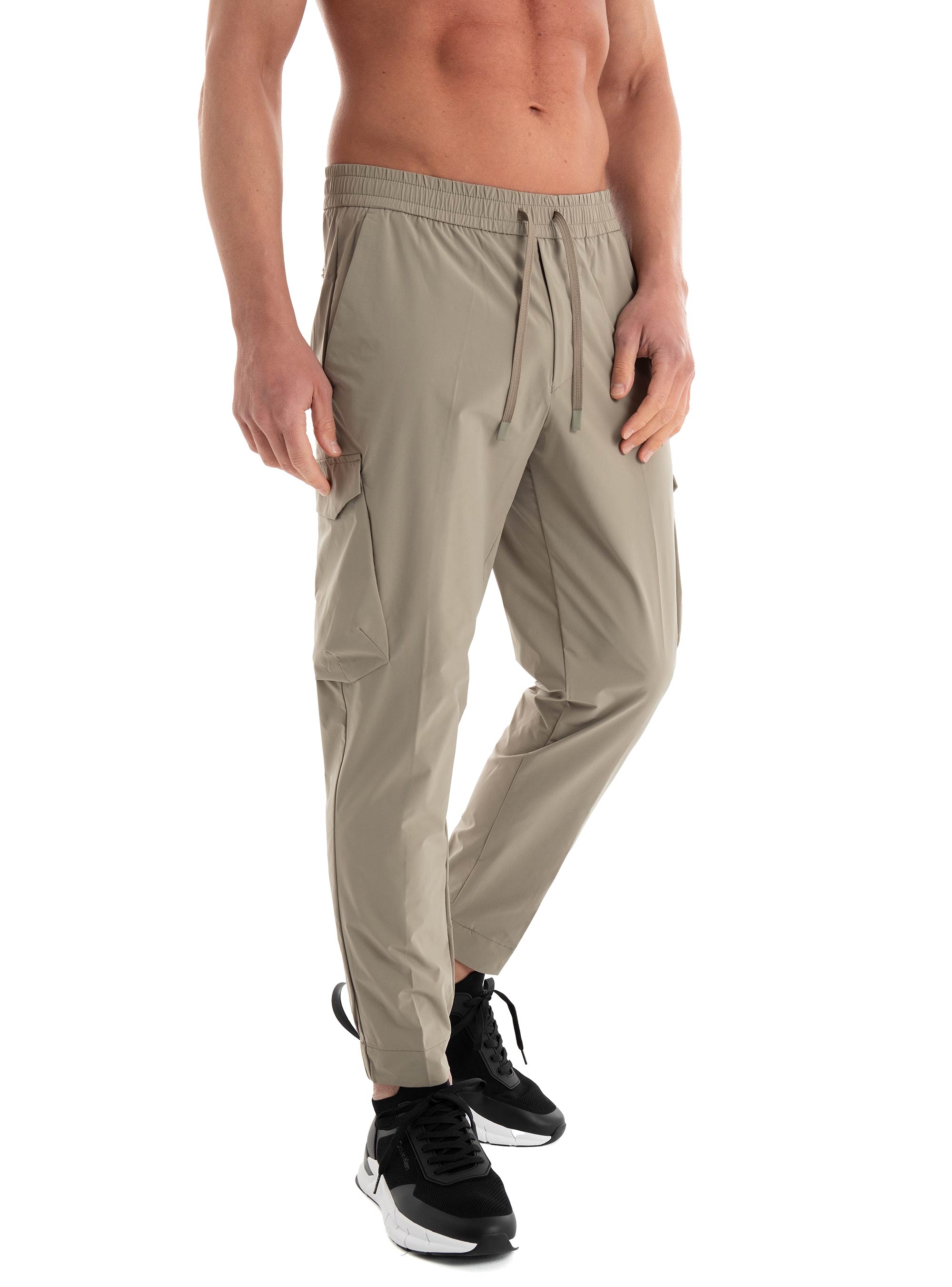 BOSS Tapered Fit Trousers T_Urbanex-CargoLight - Olive 