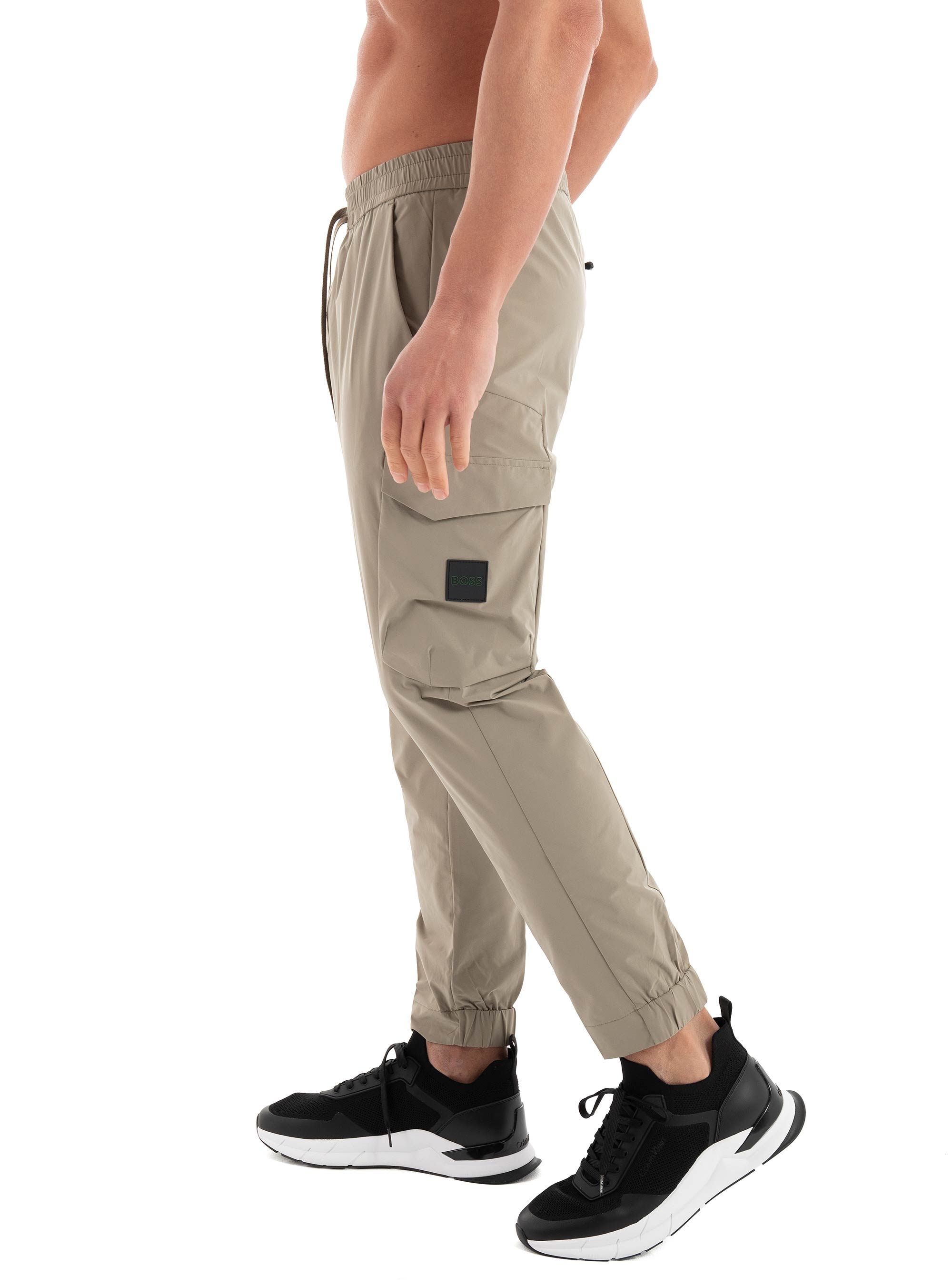 BOSS Tapered Fit Trousers T_Urbanex-CargoLight - Olive 