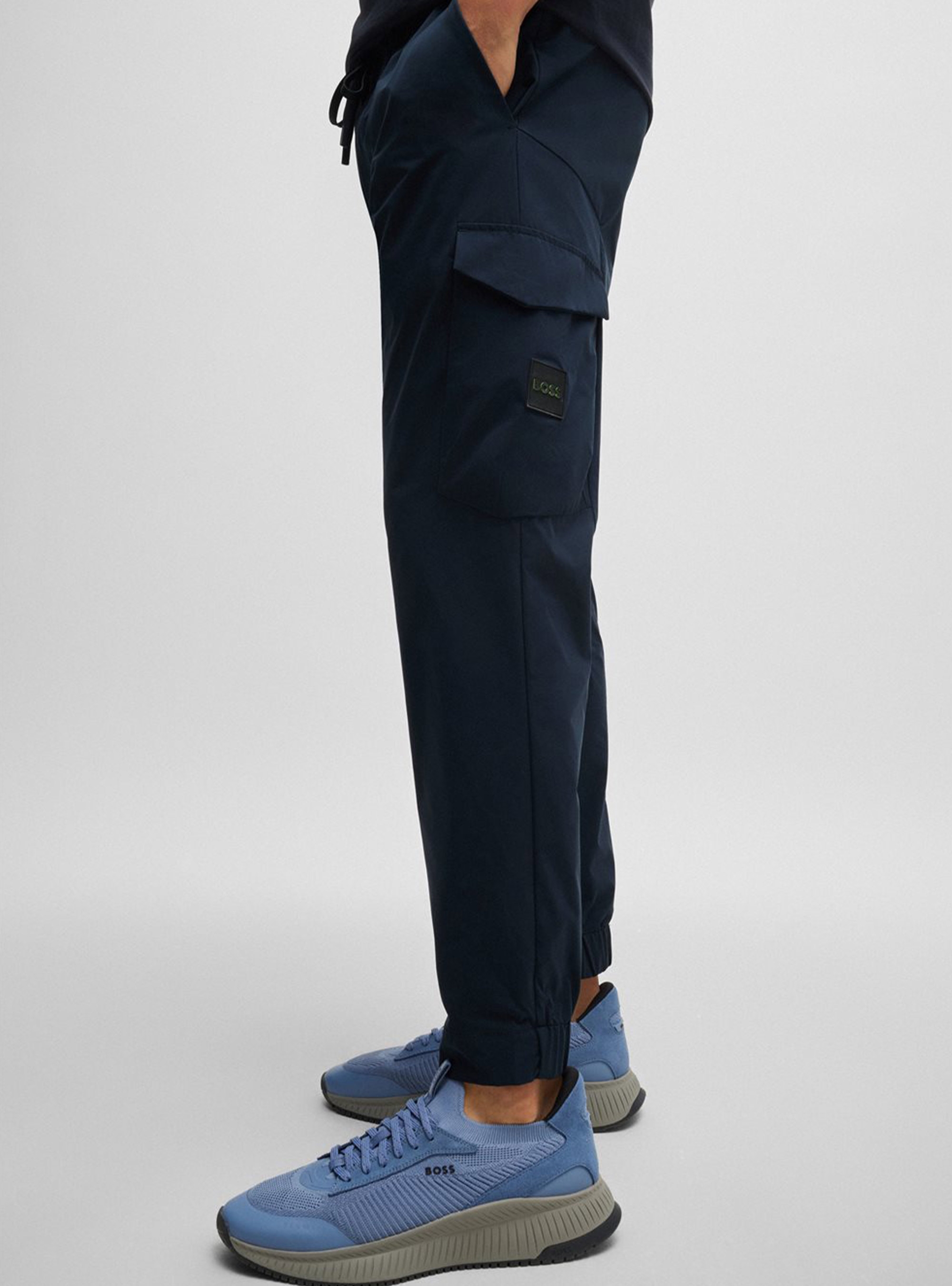 BOSS Tapered Fit Trousers T_Urbanex-CargoLight - Dark Blue