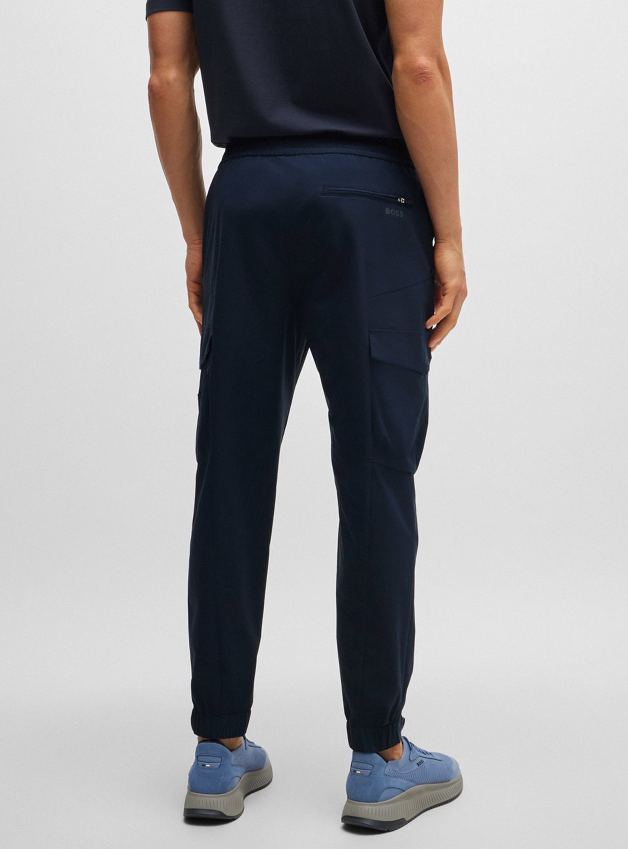 BOSS Tapered Fit Trousers T_Urbanex-CargoLight - Dark Blue