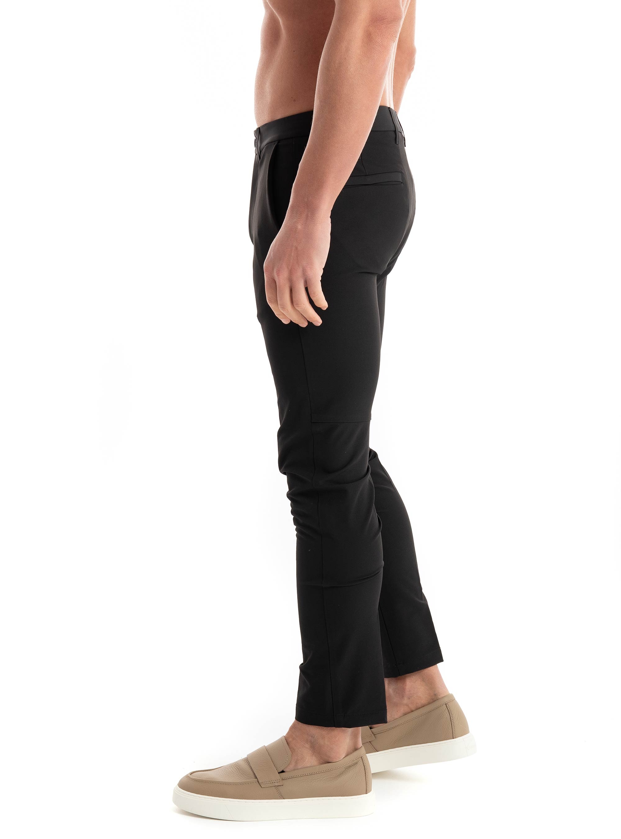 BOSS Slim Fit Water Repellent Trousers T_Commuter-Slim - Black