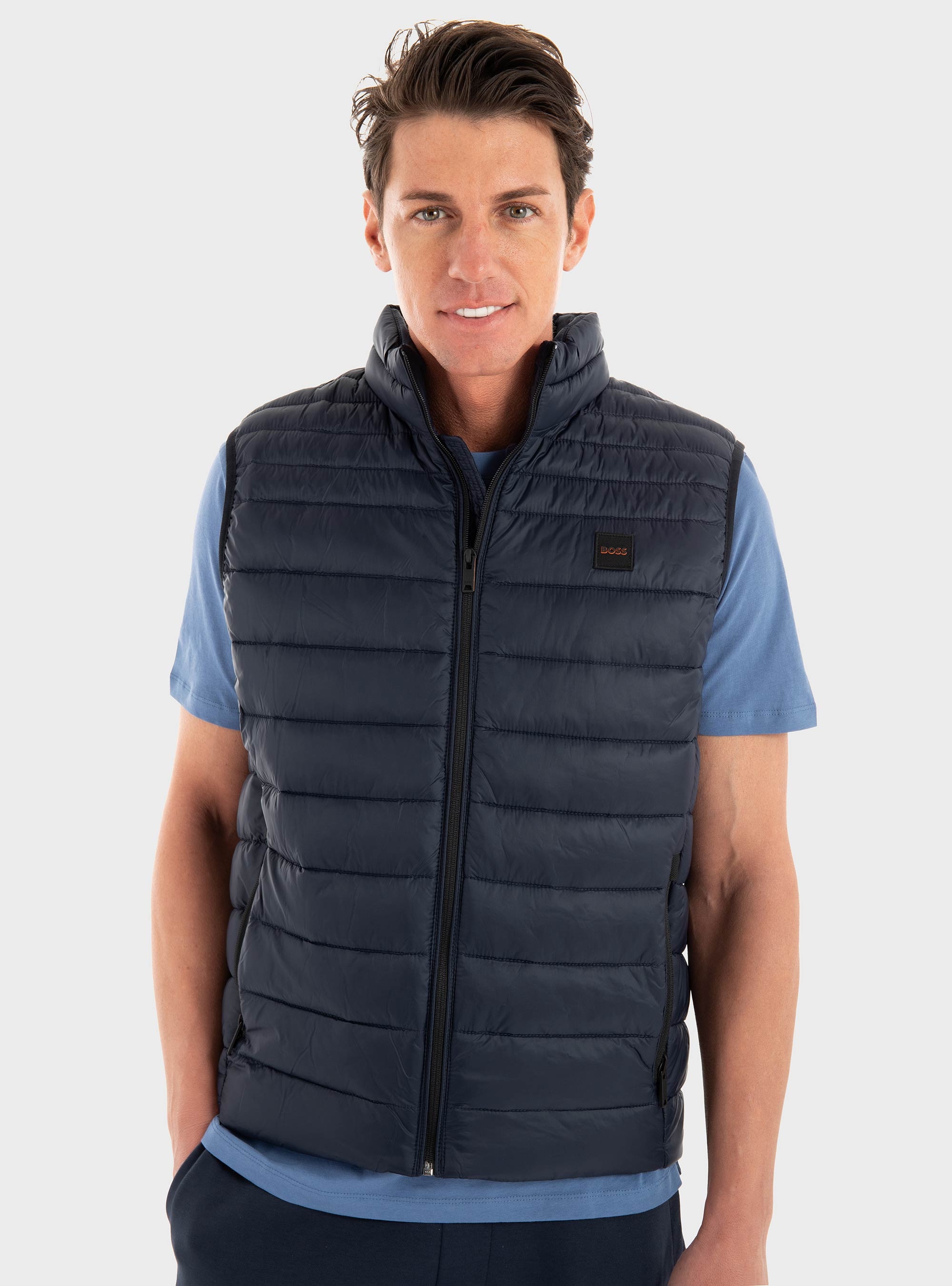 BOSS Slim Fit Gilet Odeno2 - Dark Blue