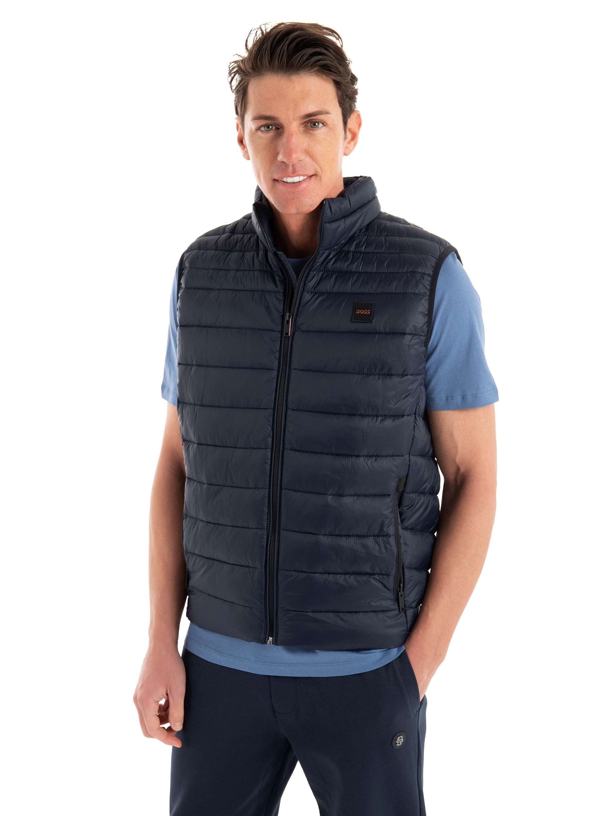 BOSS Slim Fit Gilet Odeno2 - Dark Blue